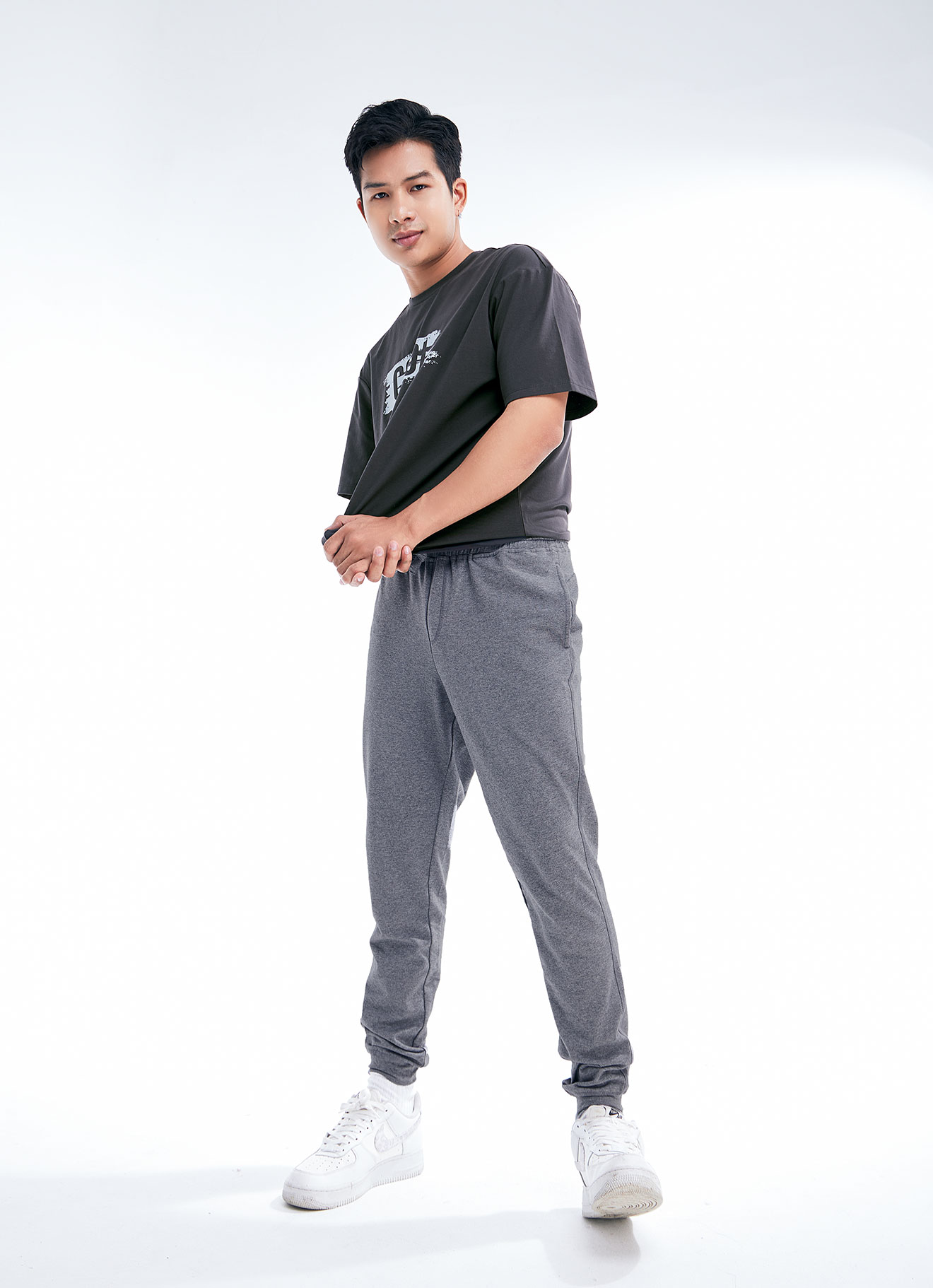 Neutral-Gray  by Jogger Pants