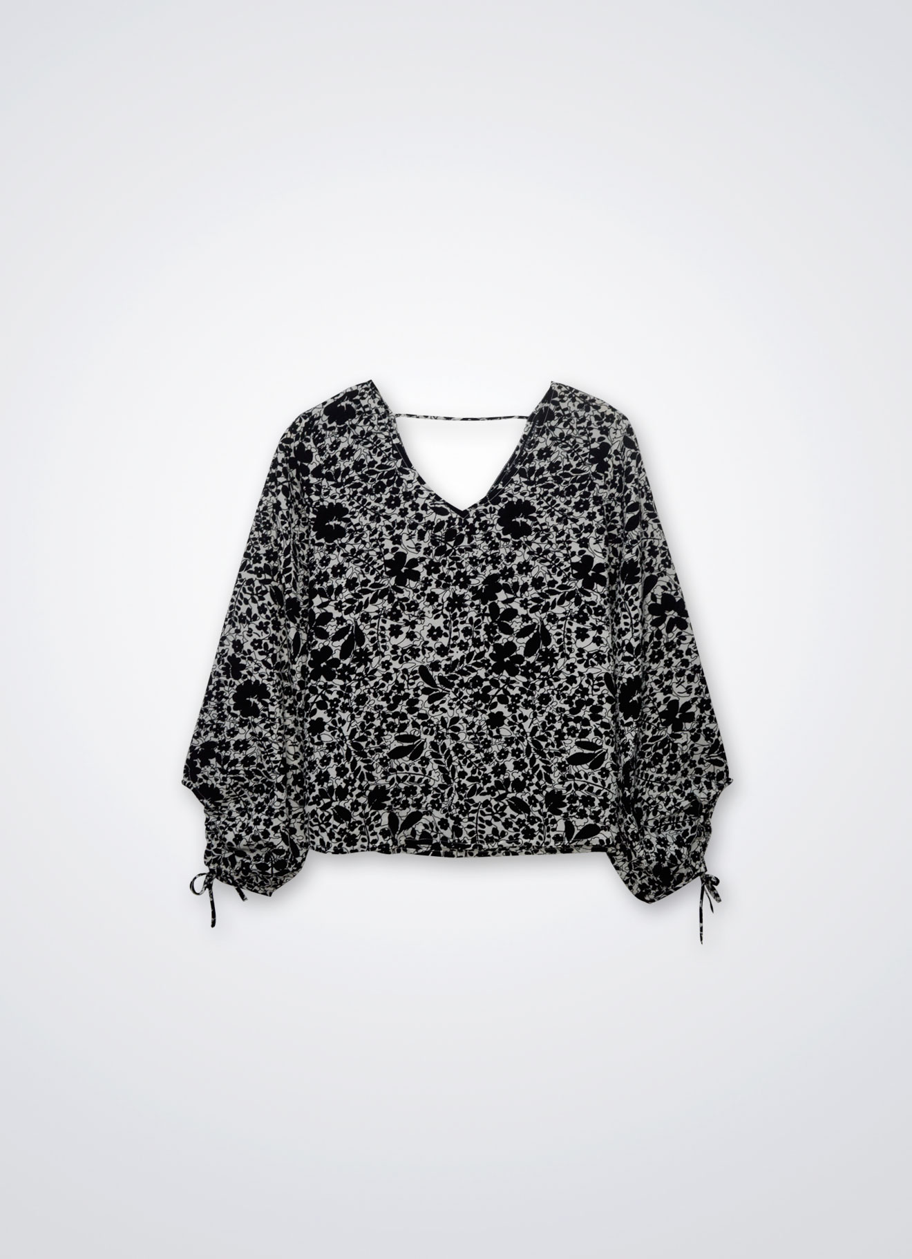 Anthracite by Floral Printed Top