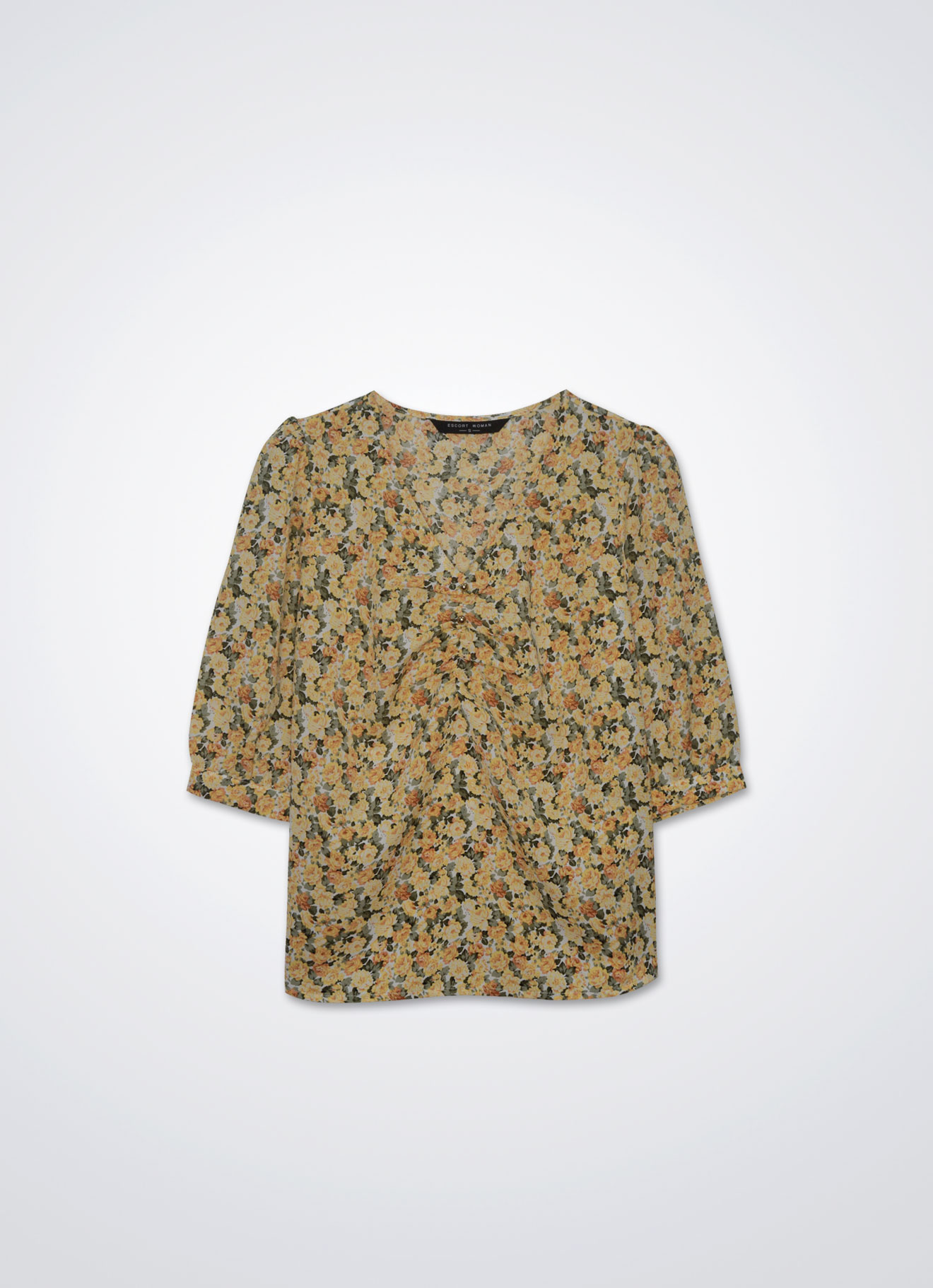 Aspen-Gold by Floral Printed Blouse