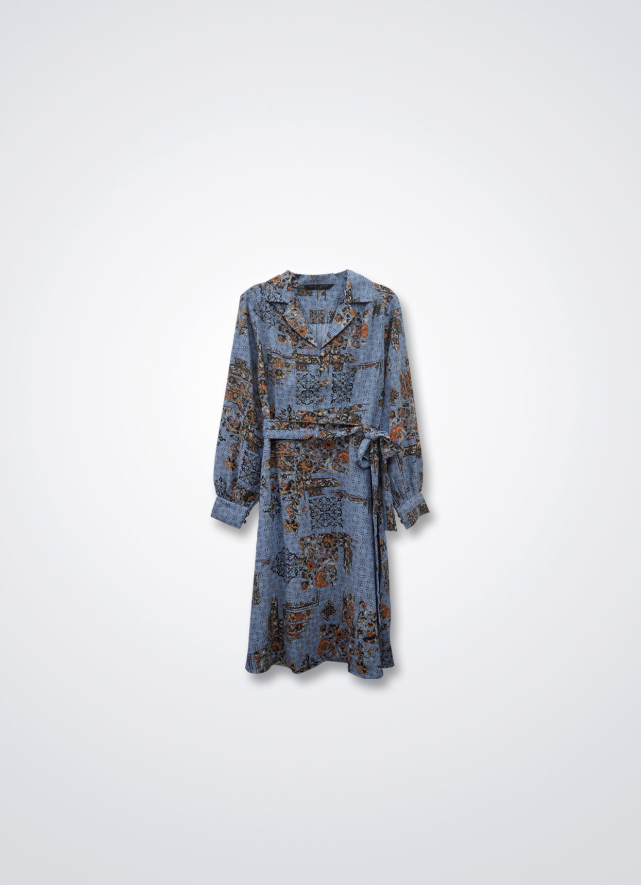 Baby-Blue by Printed Dress