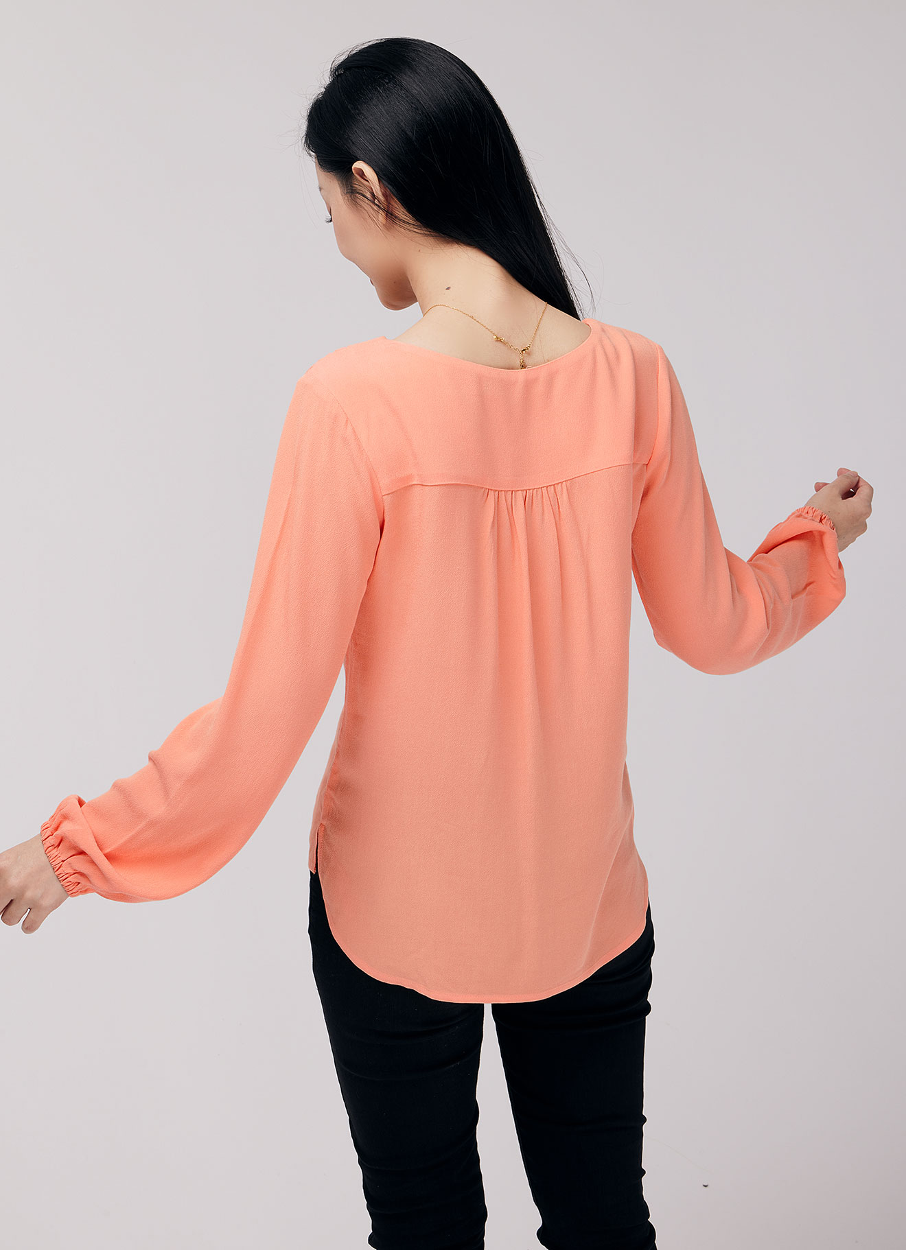 Coral-Reef by V-Neck Blouse