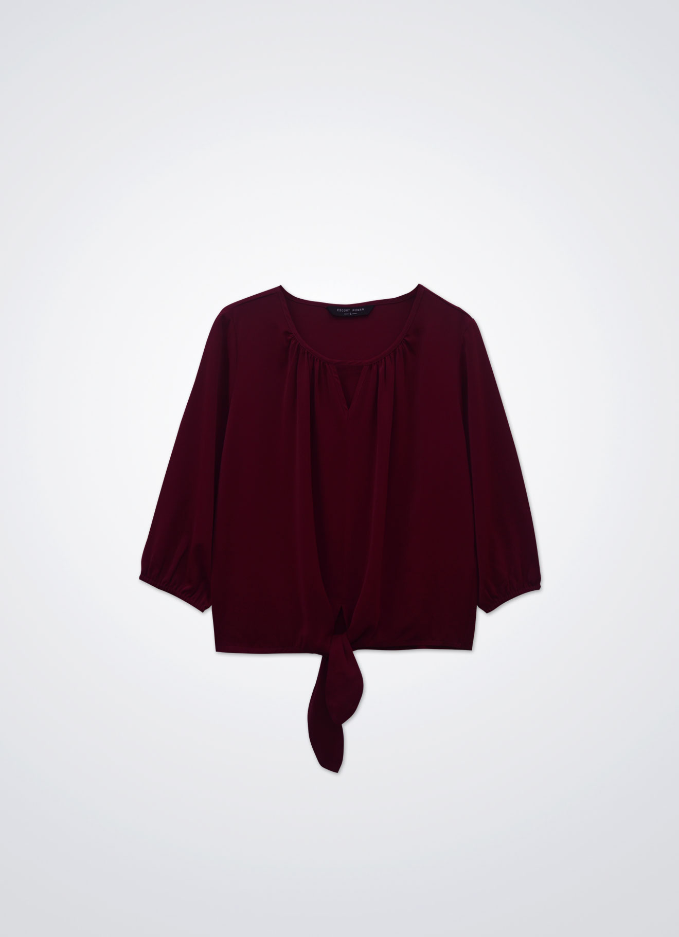 Deep-Claret by Sleeve Top