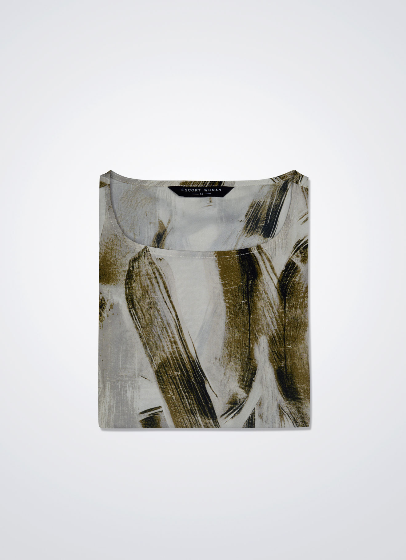 Fir-Green by Round-Neck Top