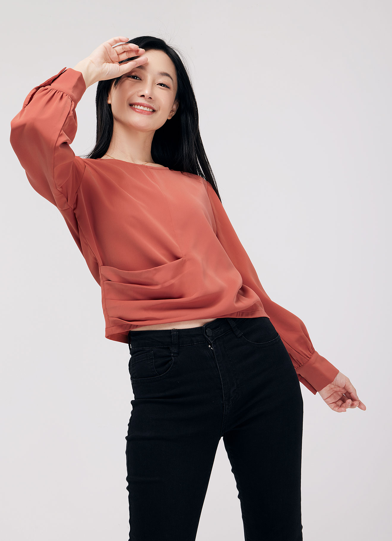 Ginger-Spice by Long Sleeve Top