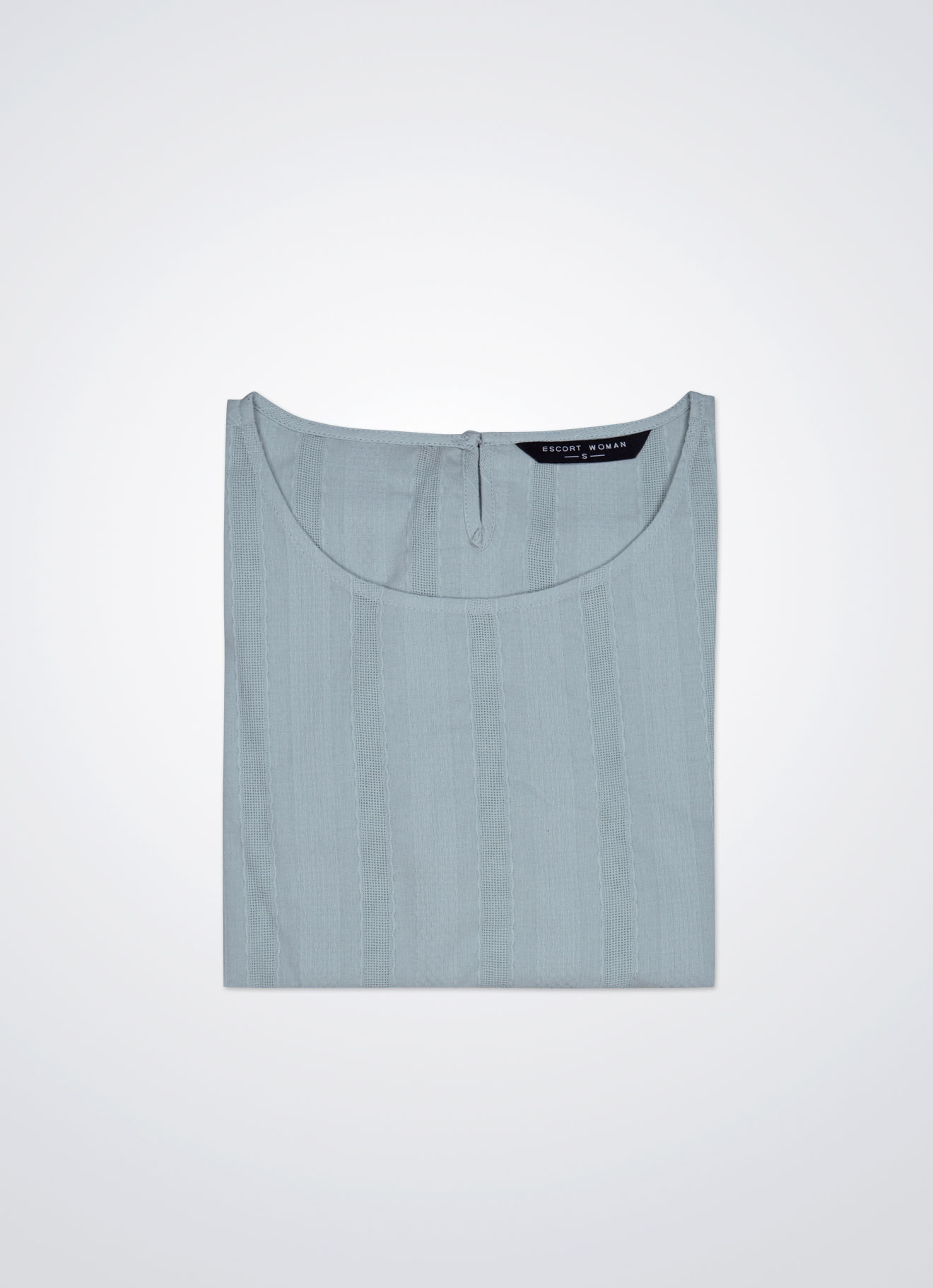 Glacier by Round-Neck Blouse