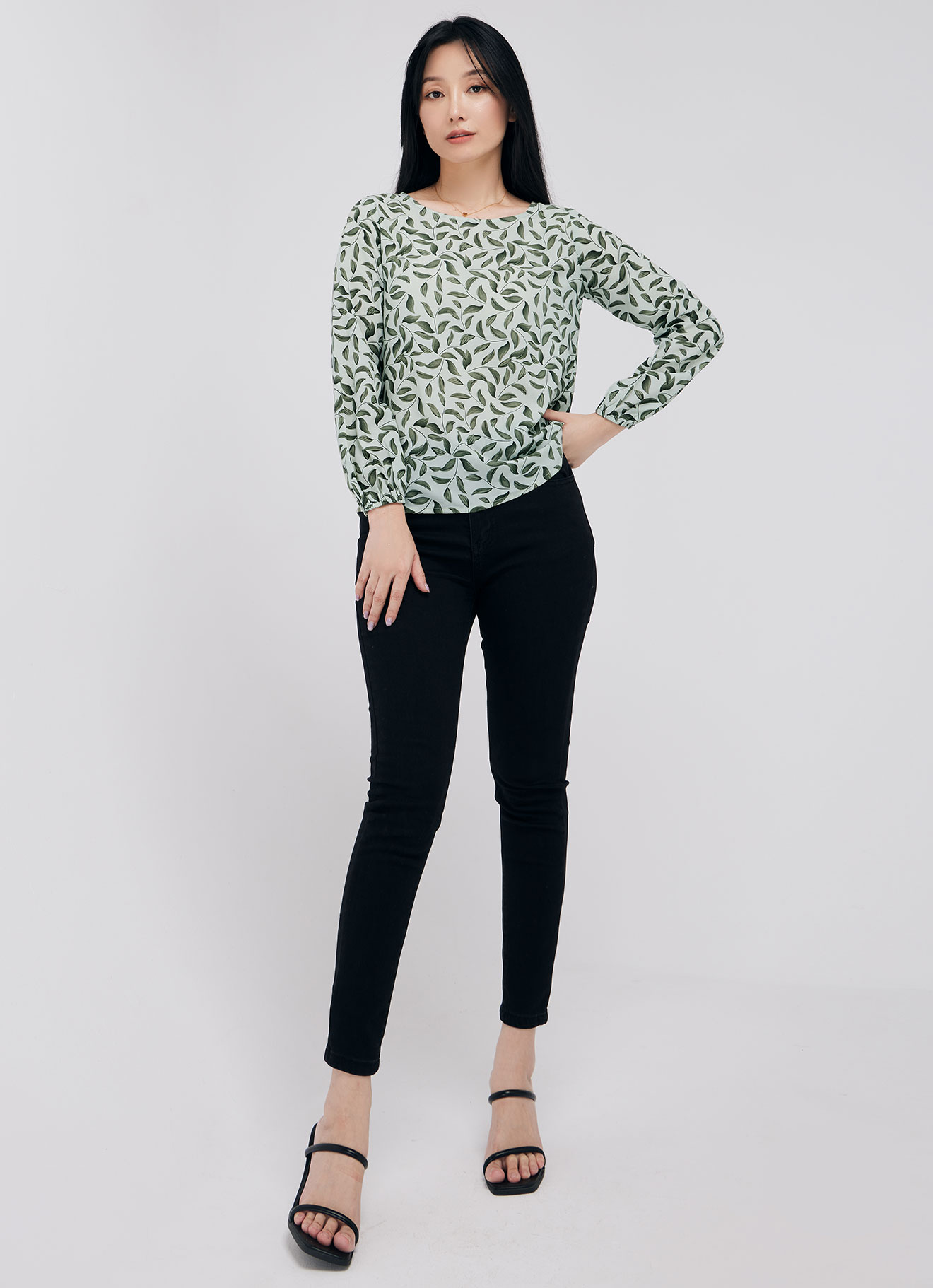 Green-Lily by Long Sleeve Top