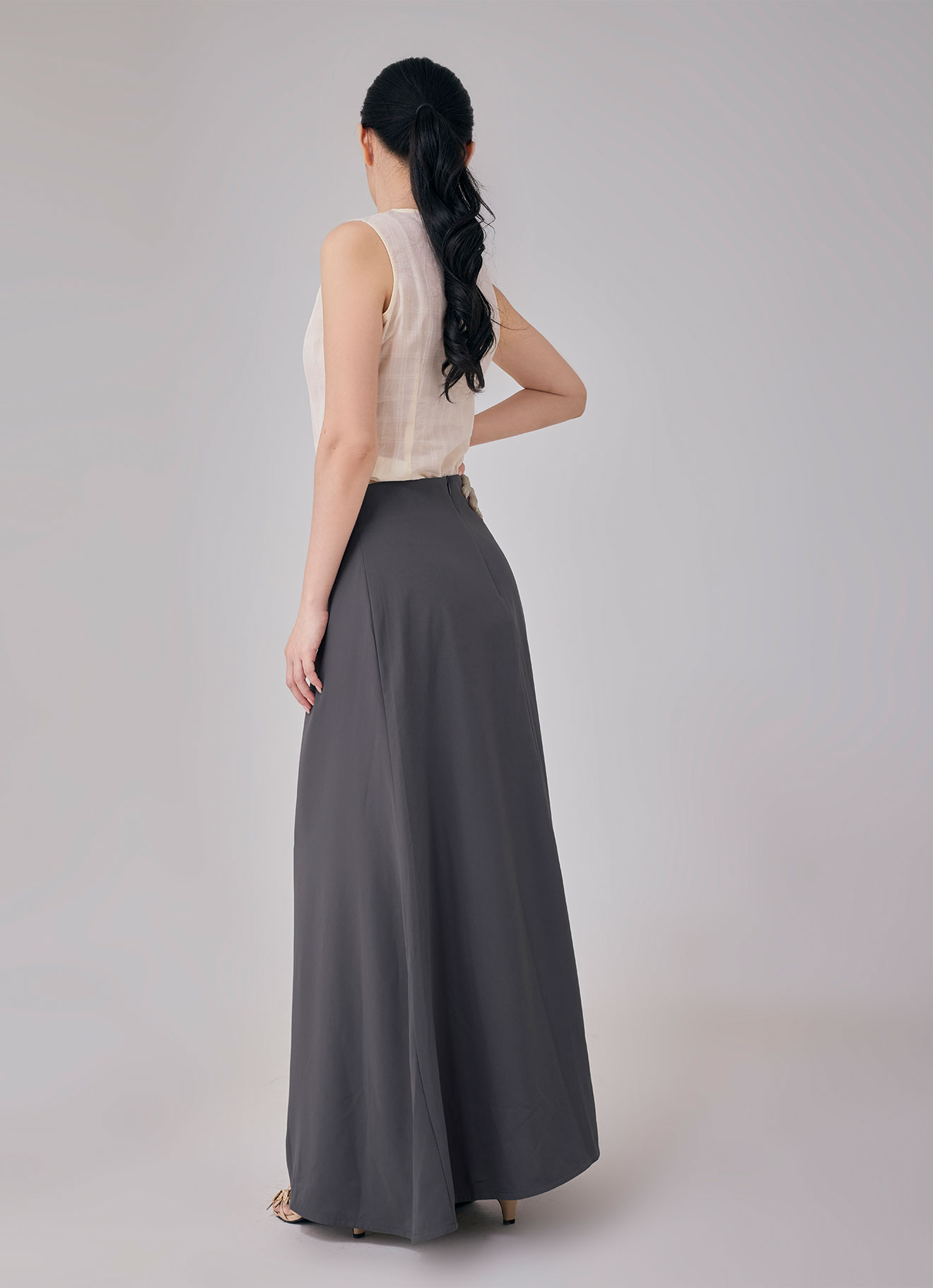 Gunmetal by maxi A-line skirt
