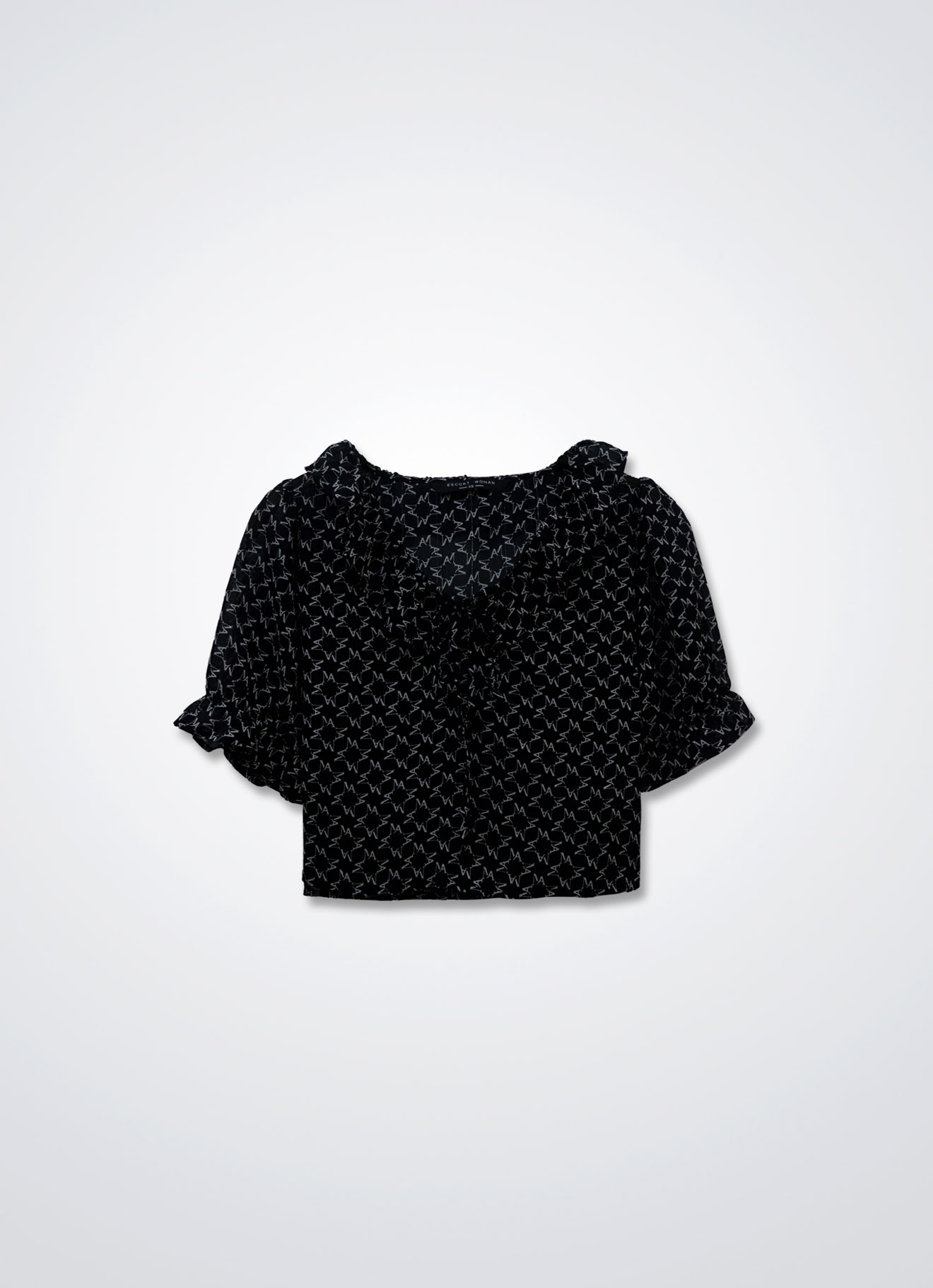Jet-Black by Pleated Top