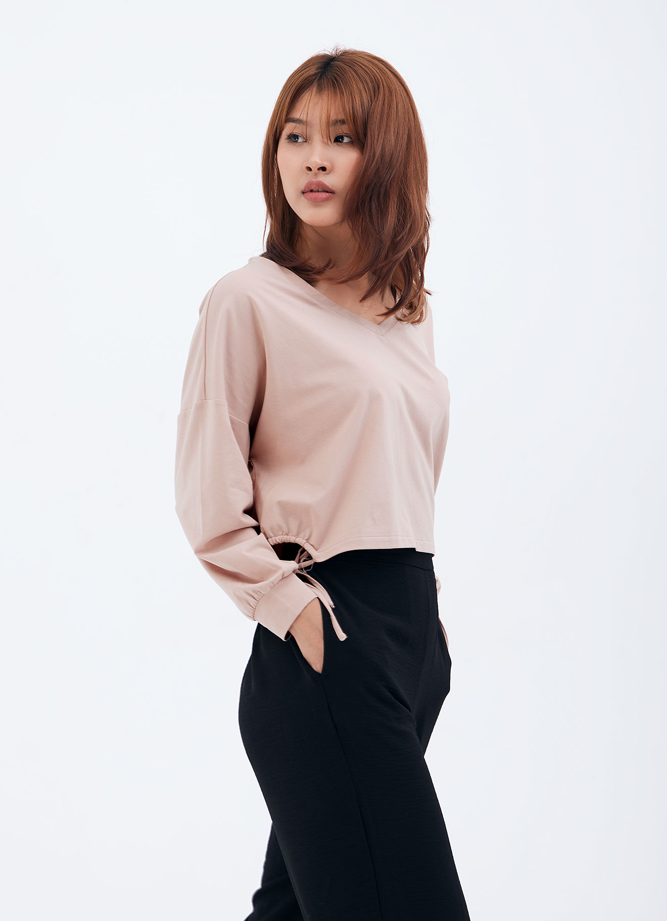 Maple-Sugar by V-Neck Top