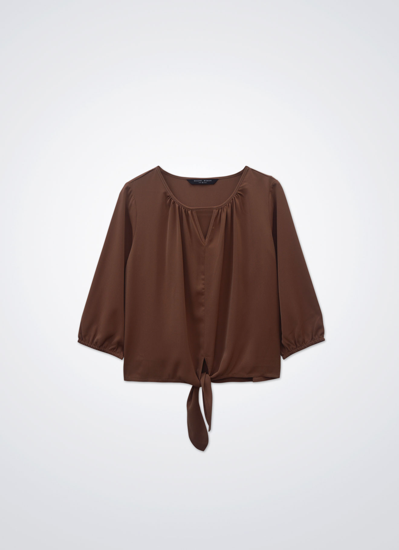 Mocha-Bisque by Sleeve Top