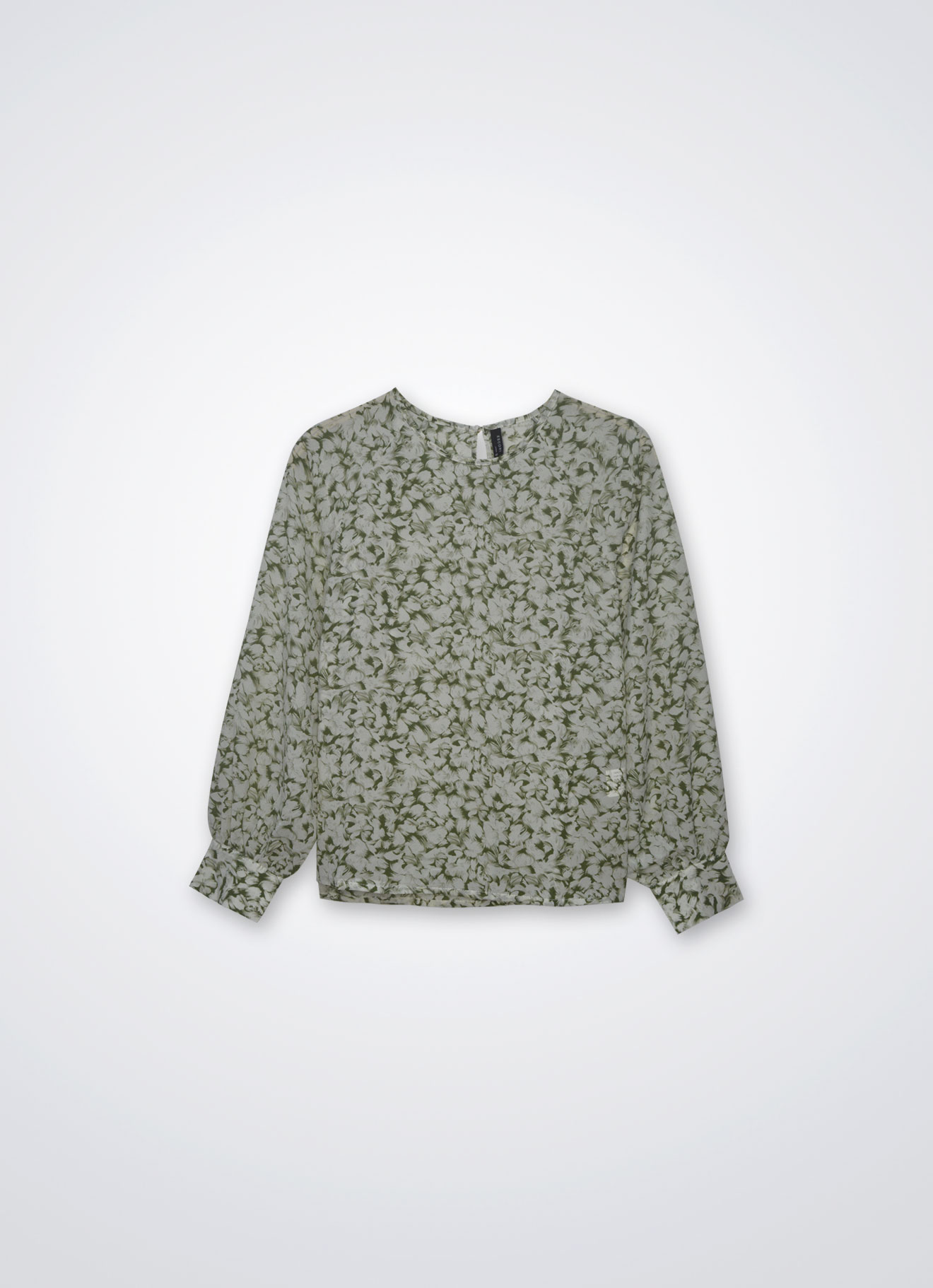 Olive-Branch by Long Sleeve Blouse