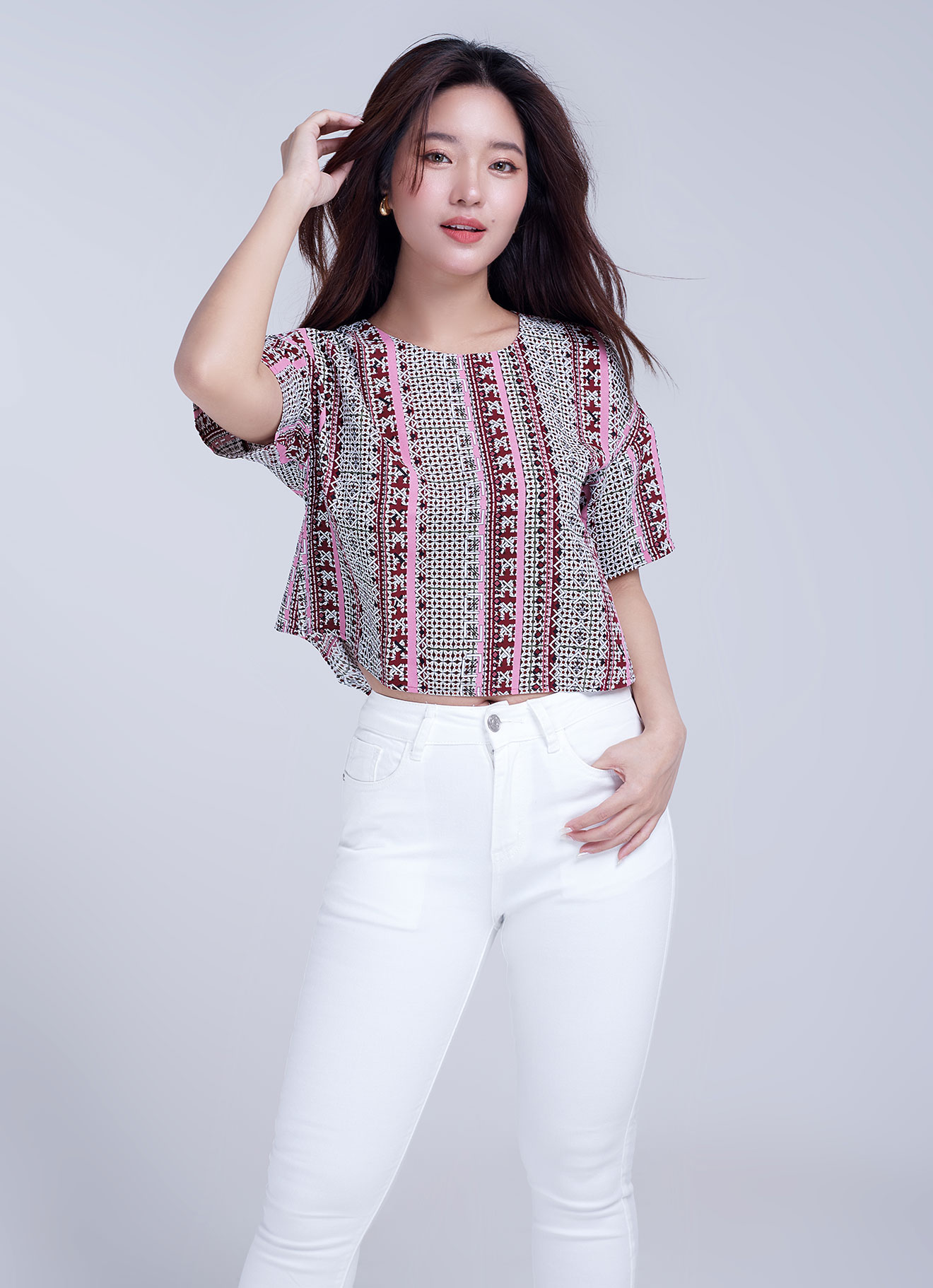 Peony  by Sleeve Blouse