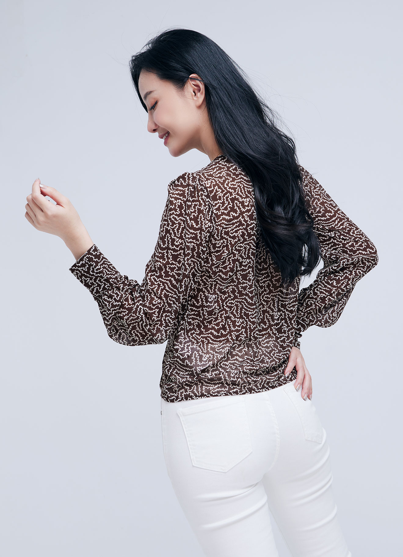 Pinecone by Long Sleeve Blouse