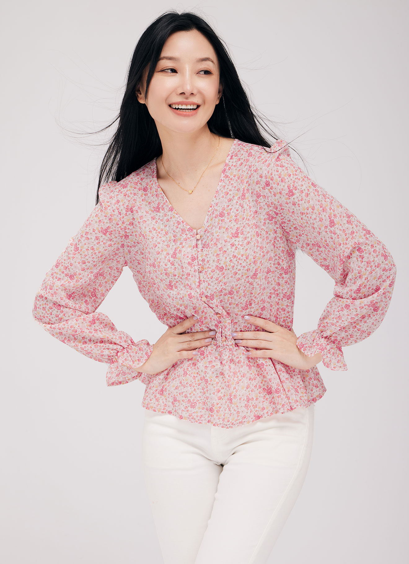 Pink-Icing by Long Sleeve Top