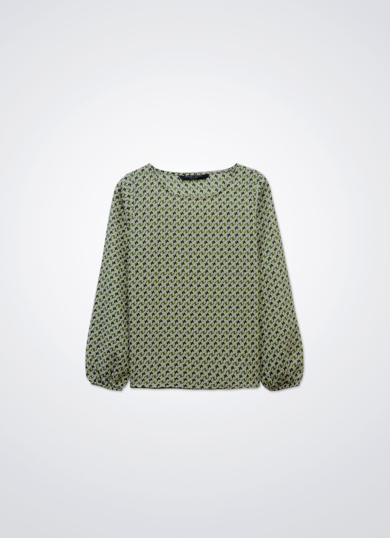 Piquant-Green by Long Sleeve Top