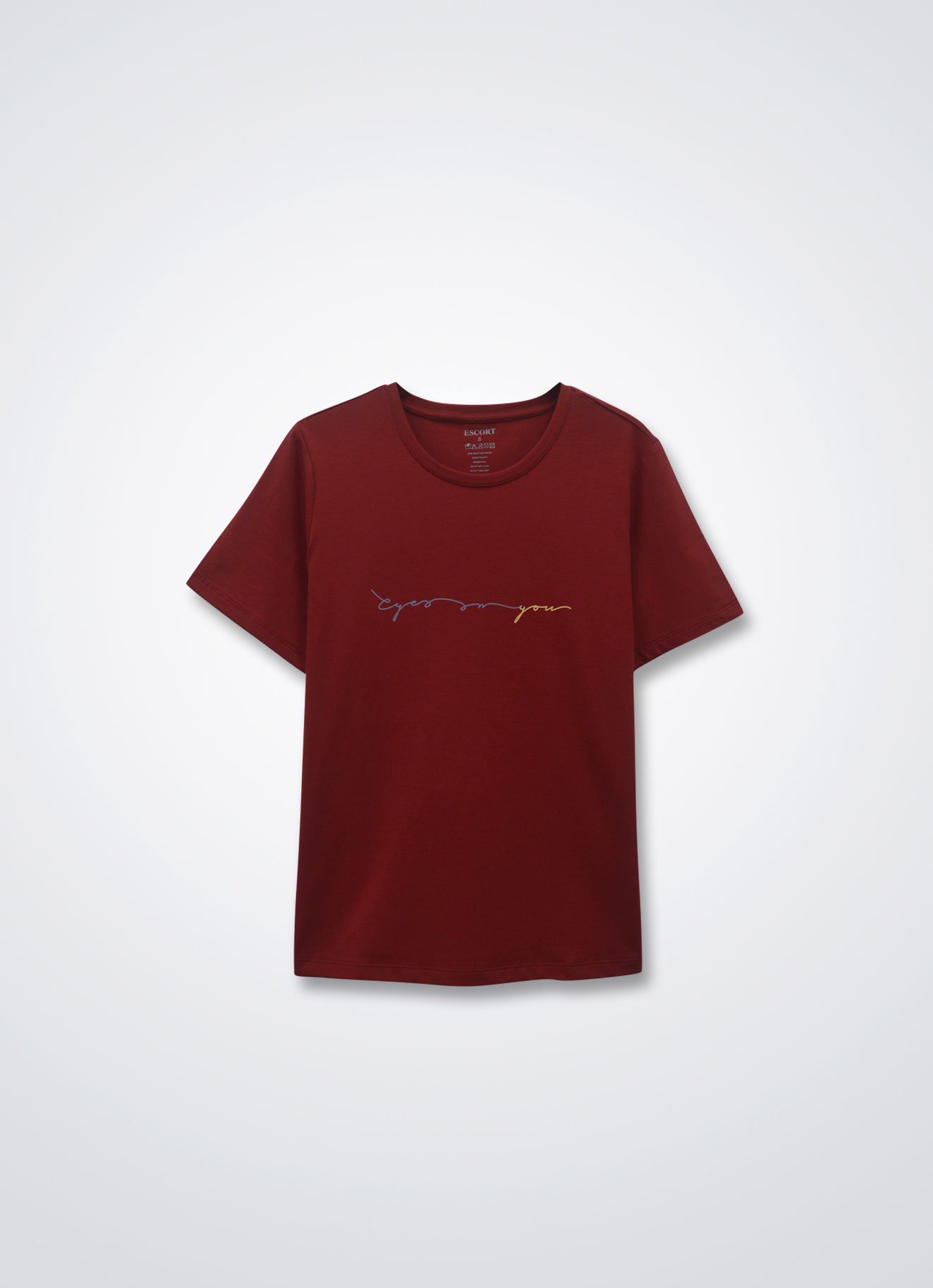 Pompeian-Red by Printed Top