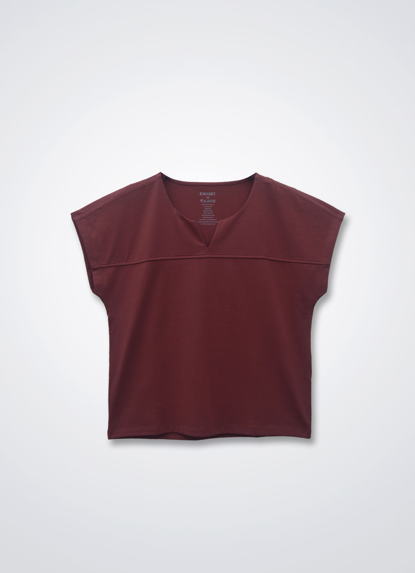 Pompeian-Red by Sleeve Blouse