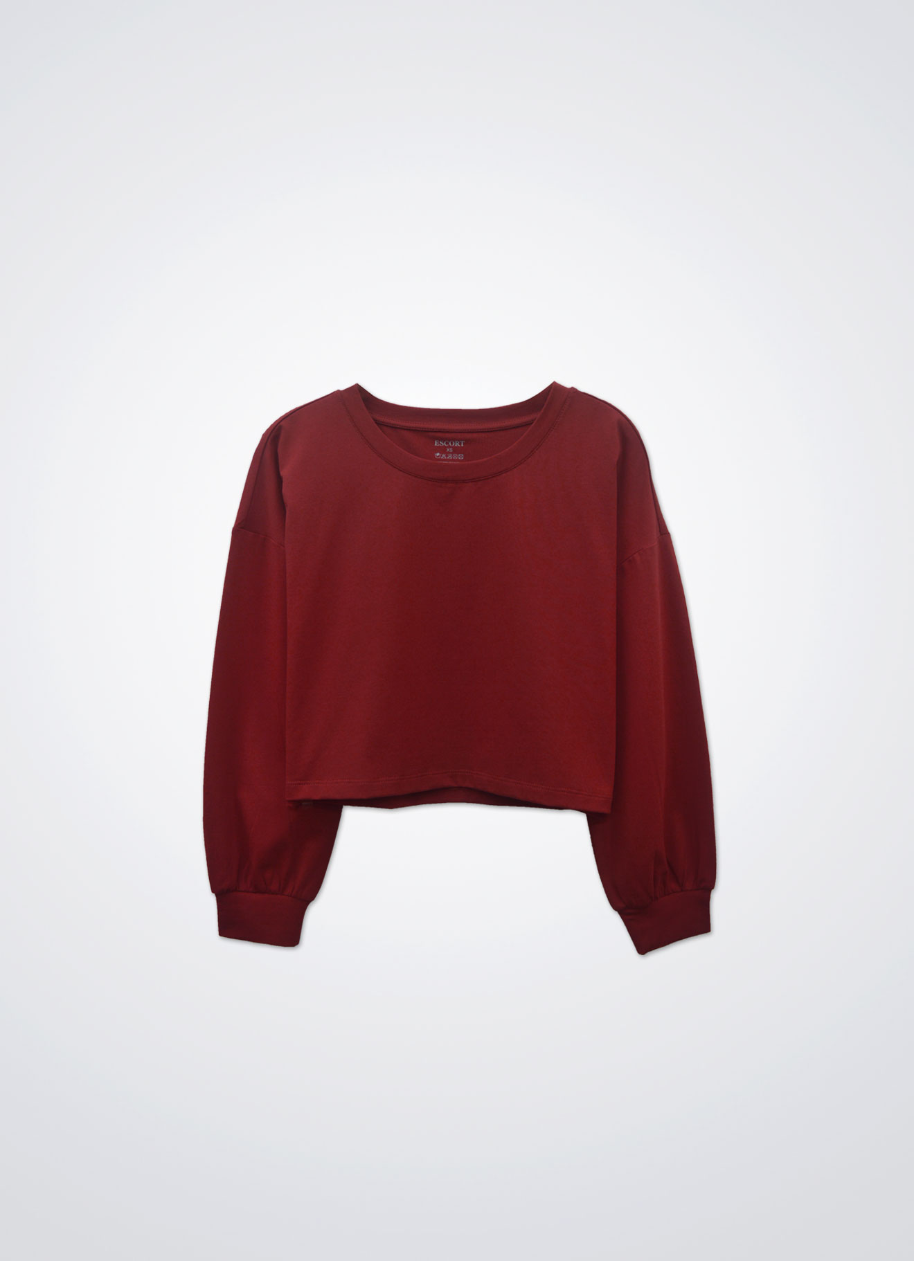 Pompeian-Red by Long Sleeve Top
