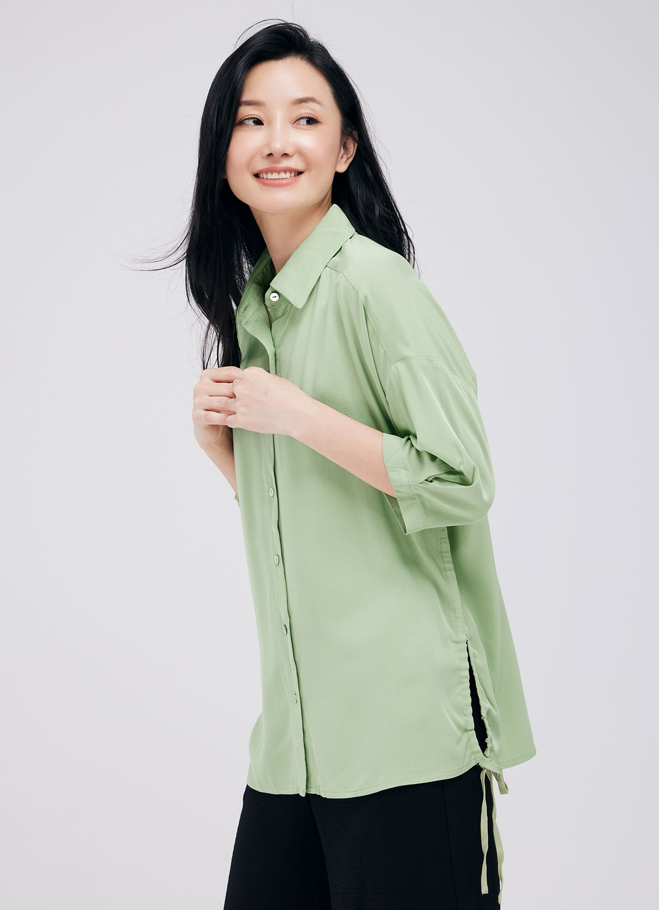 Quiet-Green  by Shirt