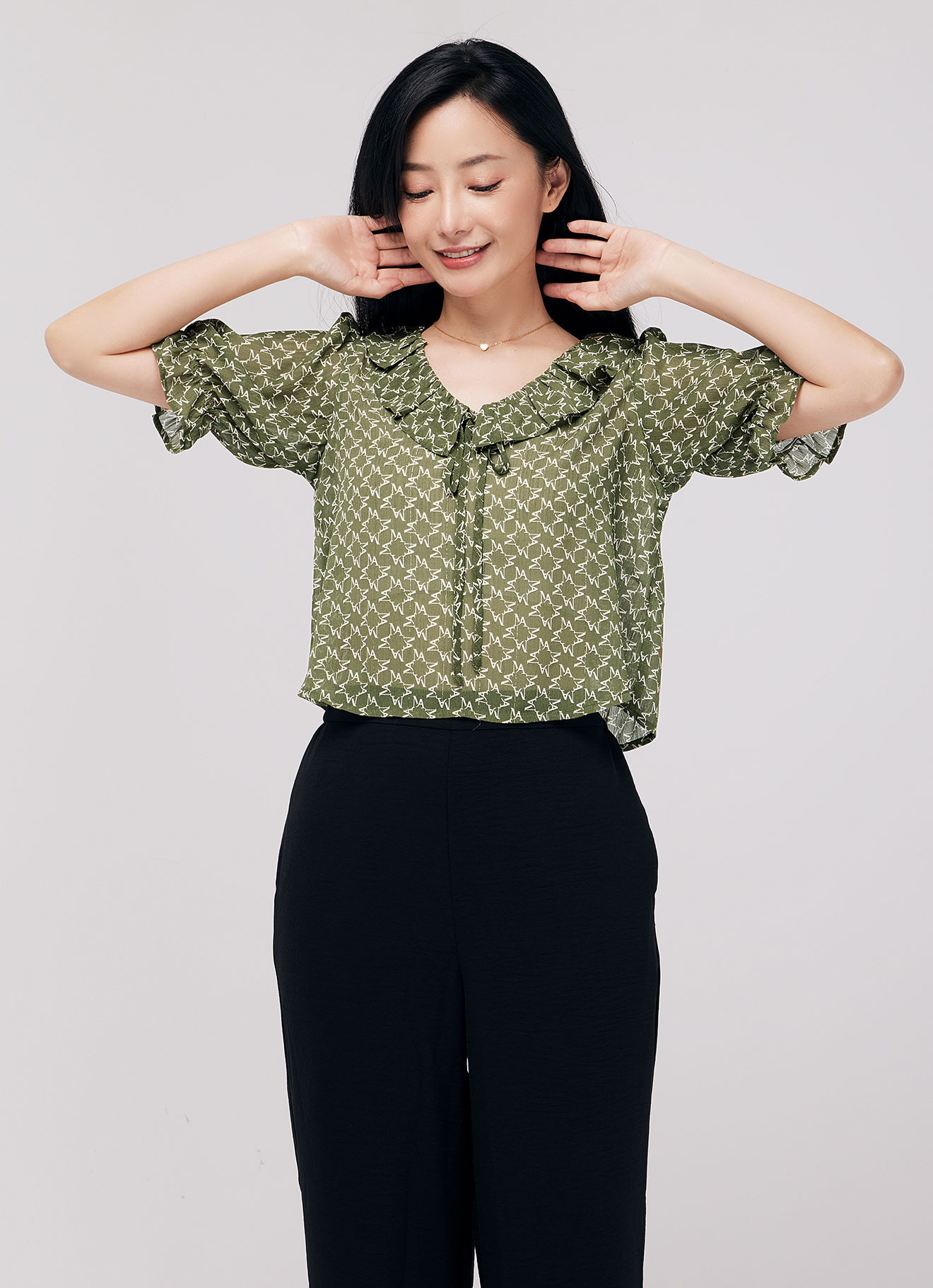 Sage by Pleated Top