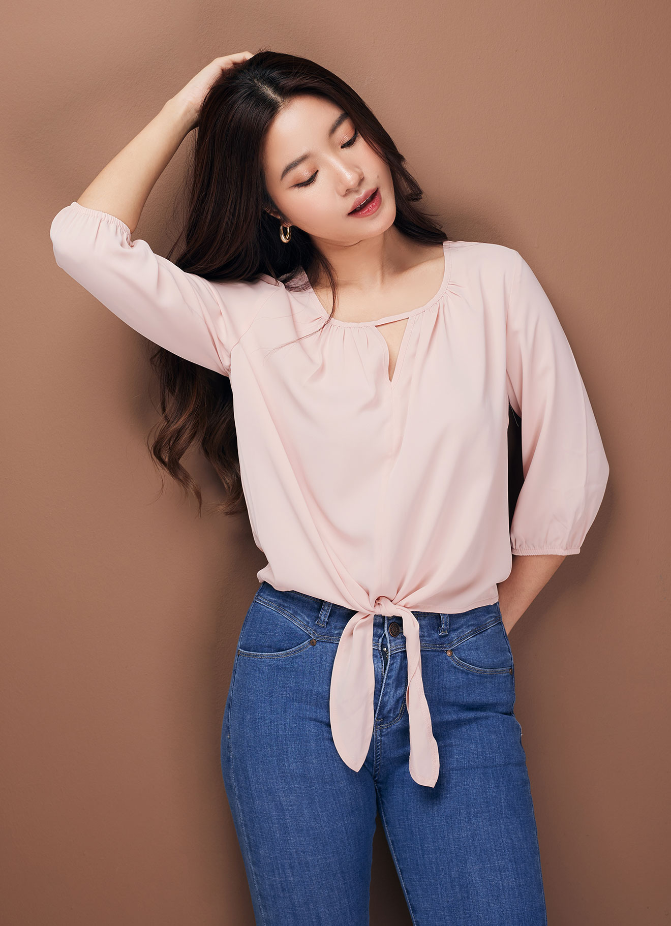 Scallop-Shell by Sleeve Top