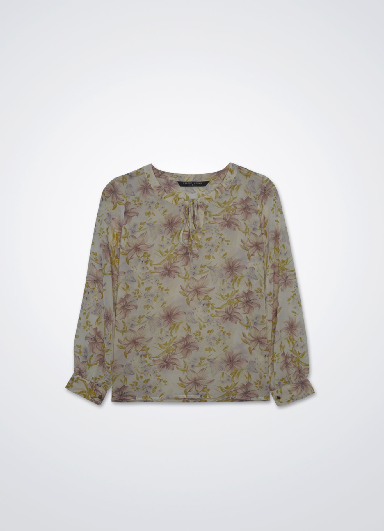 Snow-White by Floral Printed Blouse