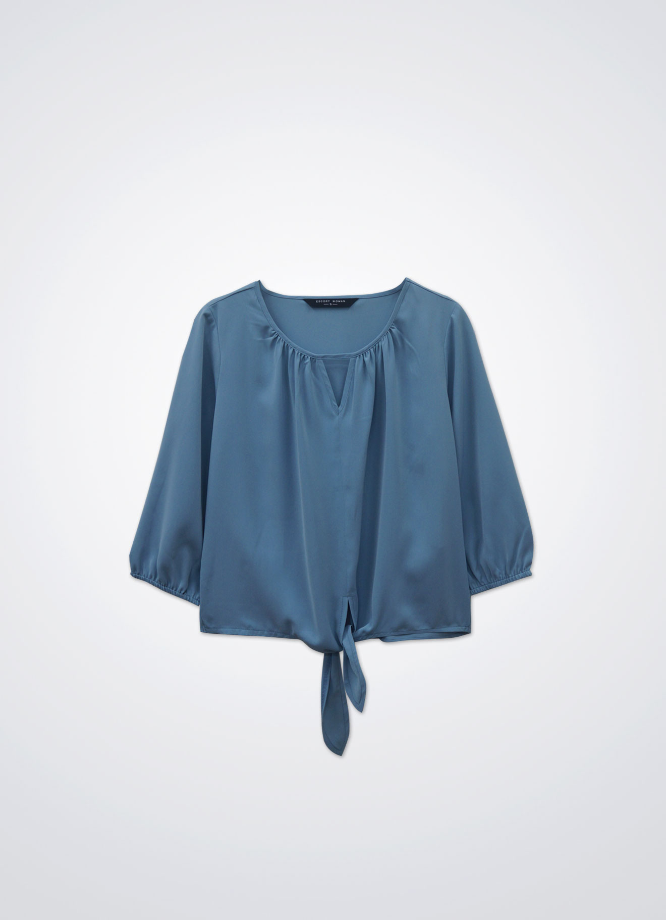 Stone-Blue by Sleeve Top