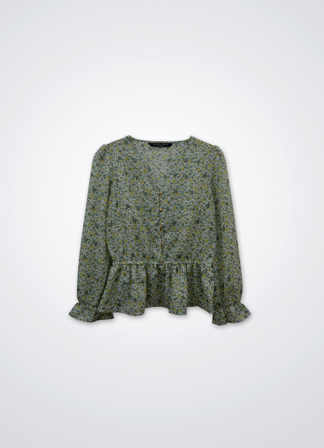 Subtle-Green by Long Sleeve Top