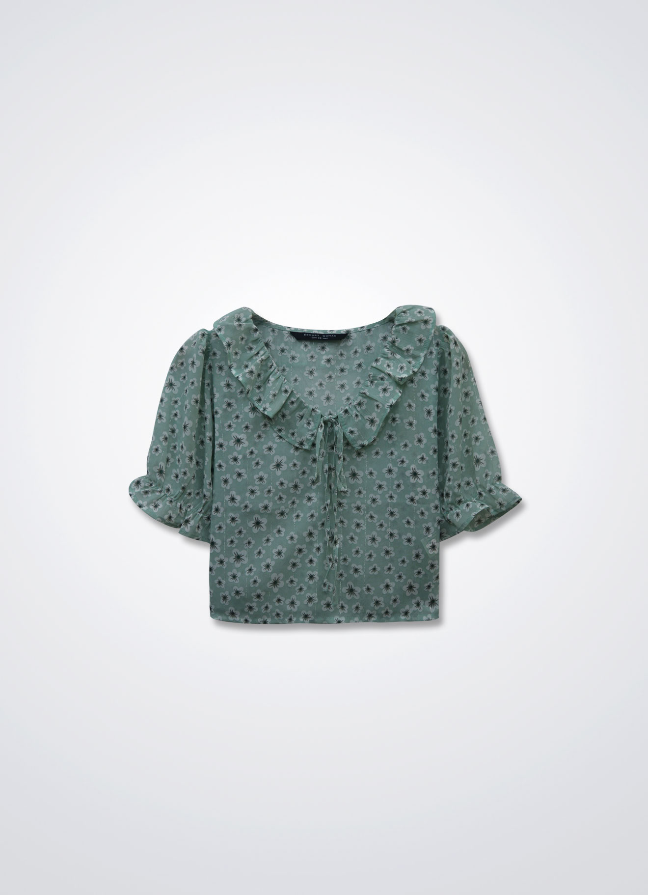 Subtle-Green by Pleated Top