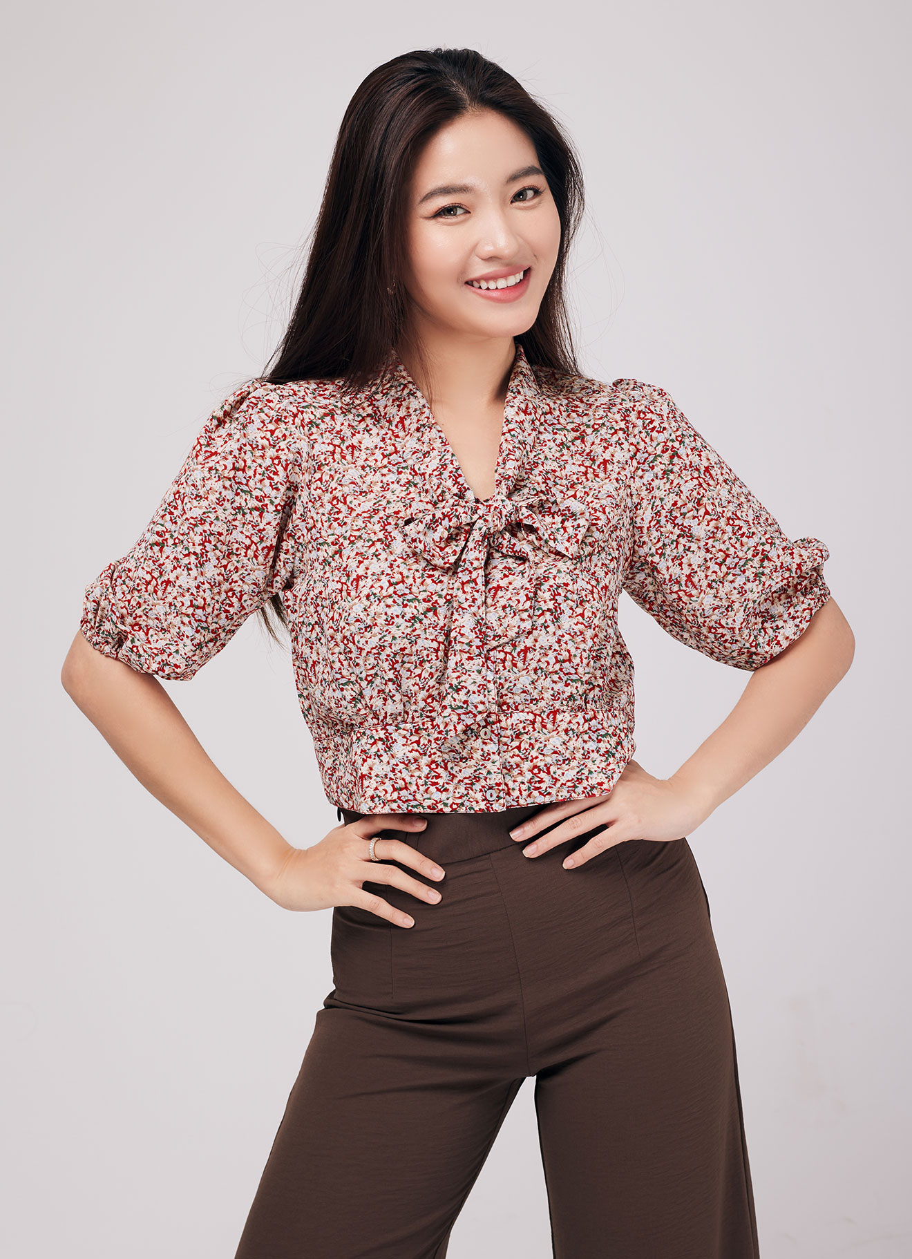 Tomato by Printed Blouse
