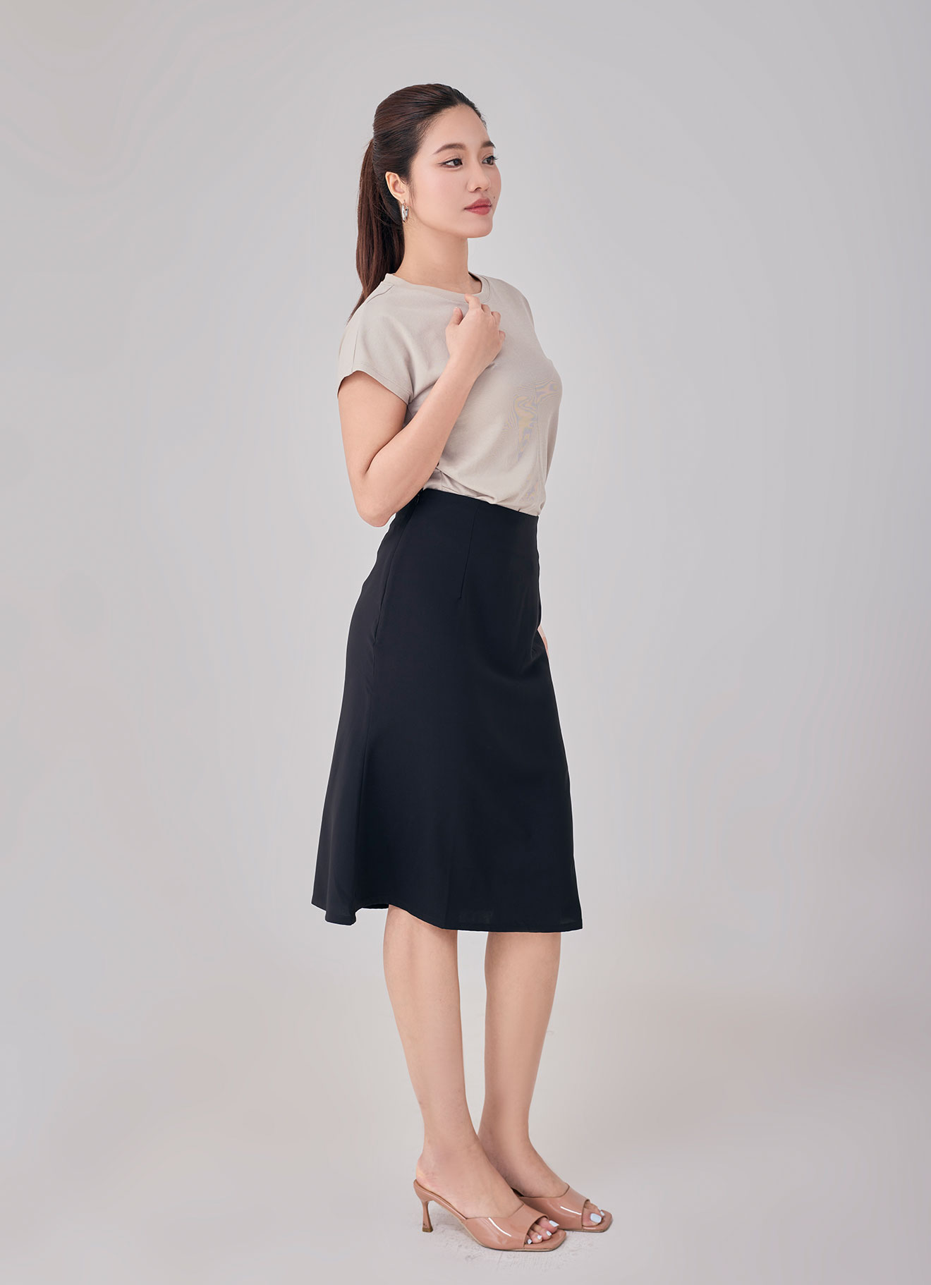 Cement by Sleeve Blouse
