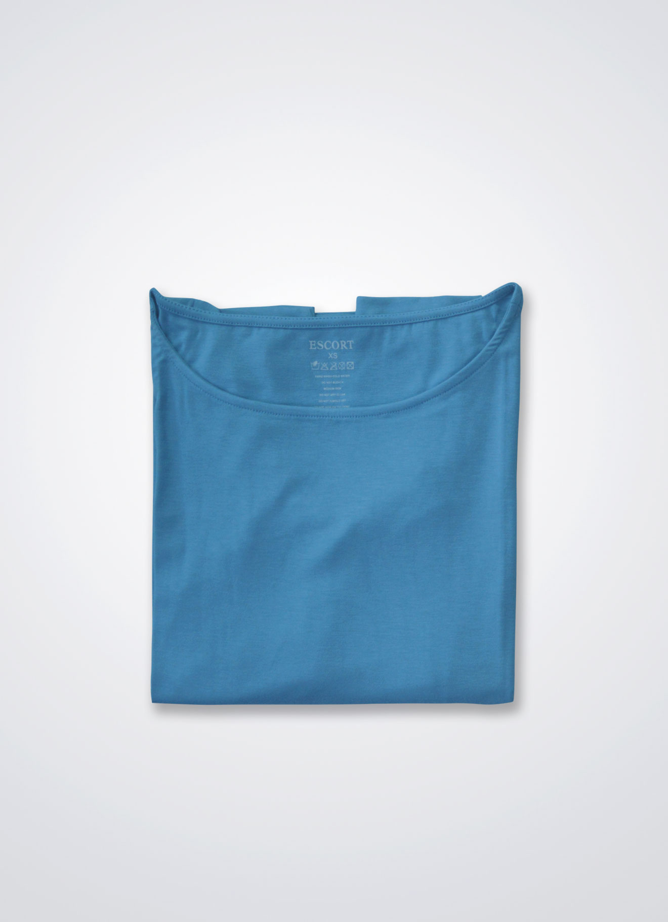 Adriatic-Blue by Round Neck Top