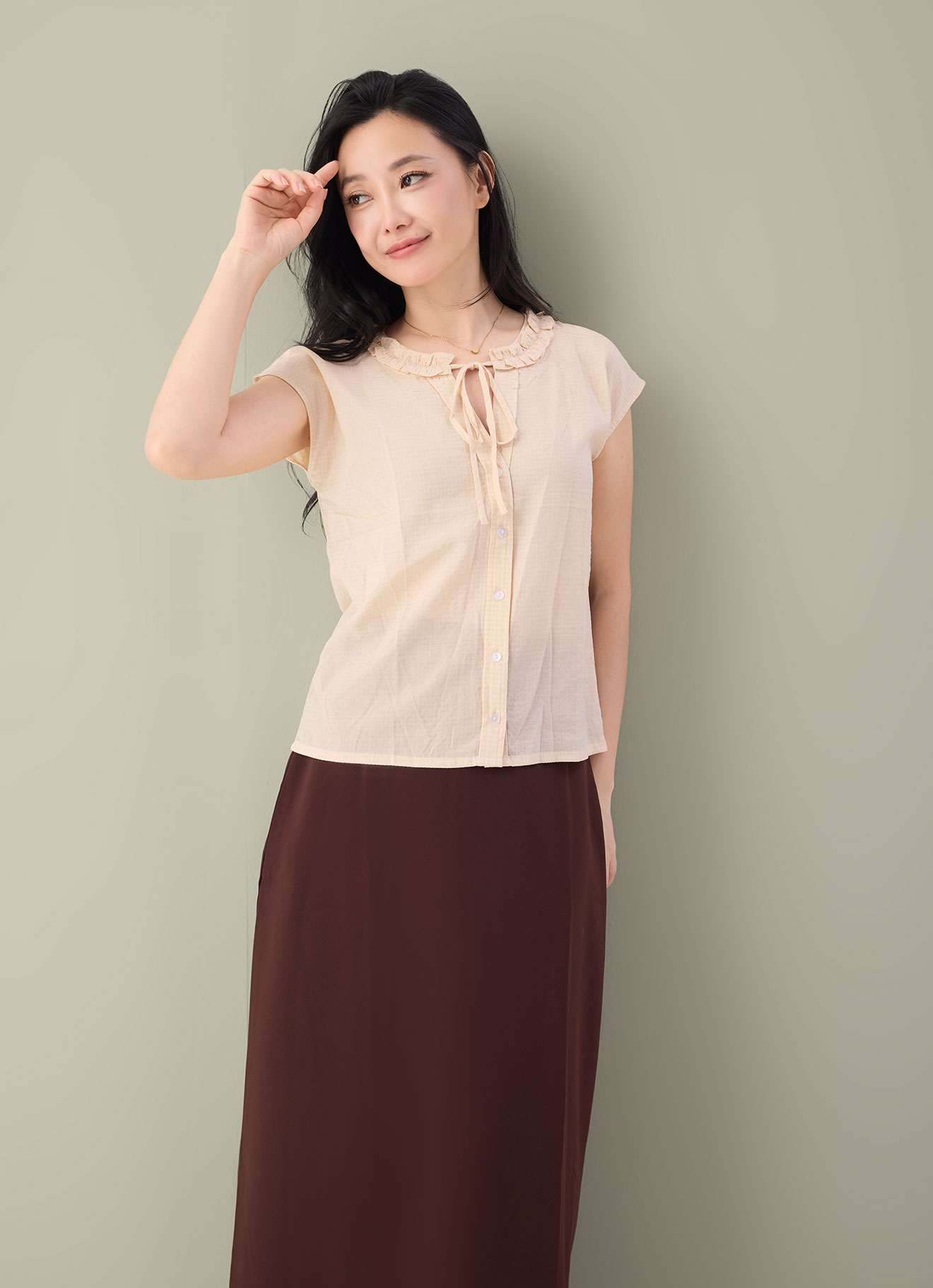 Afterglow by Tie Neck Top