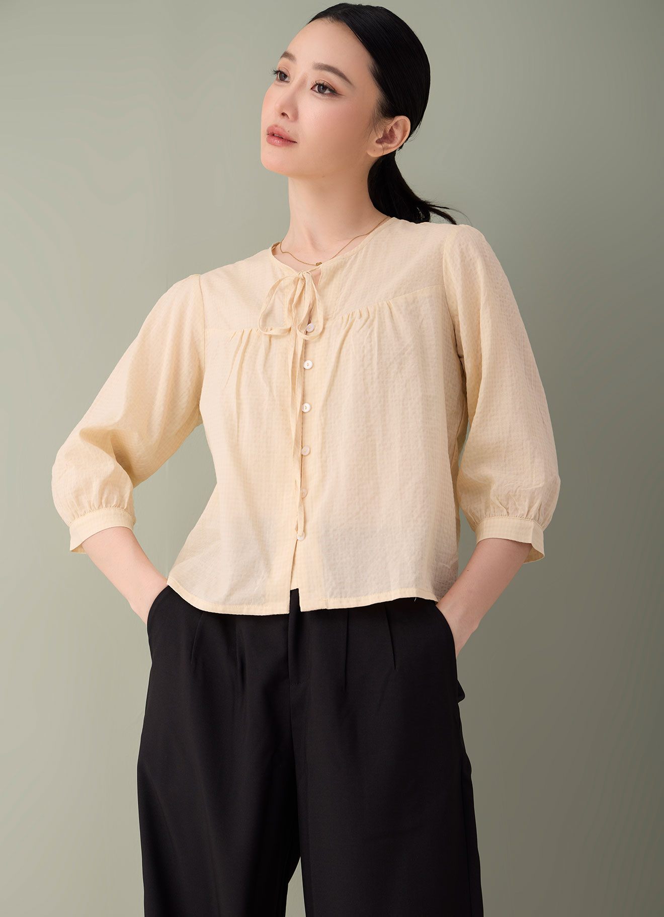 Afterglow by Tie Neck Top