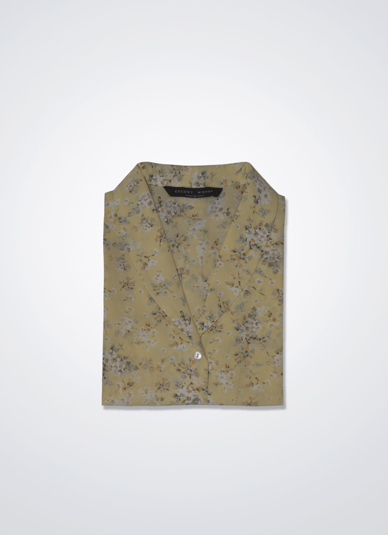 Almond-Oil by Floral Printed Blouse
