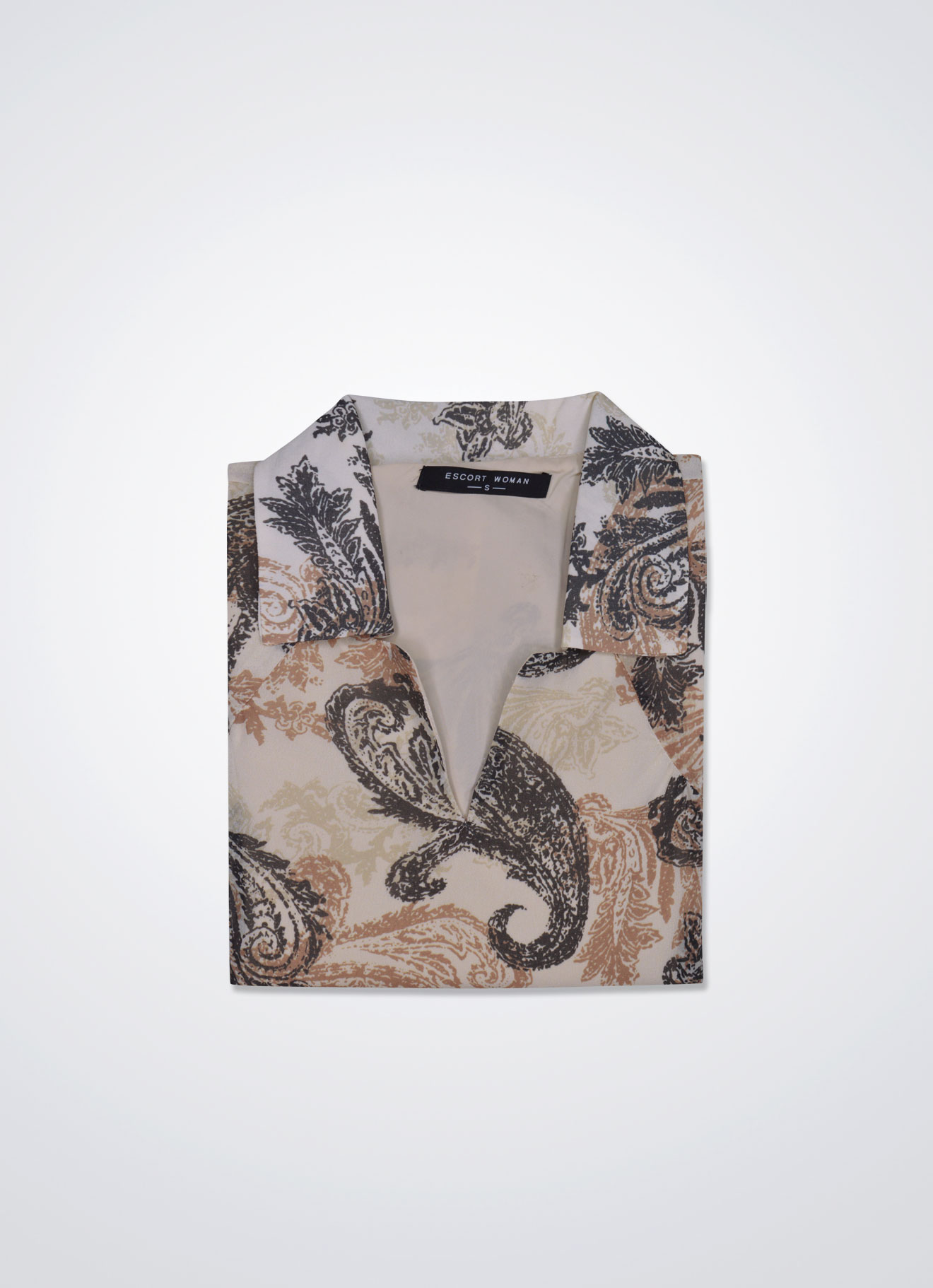 Antique-White by Sleeveless Blouse