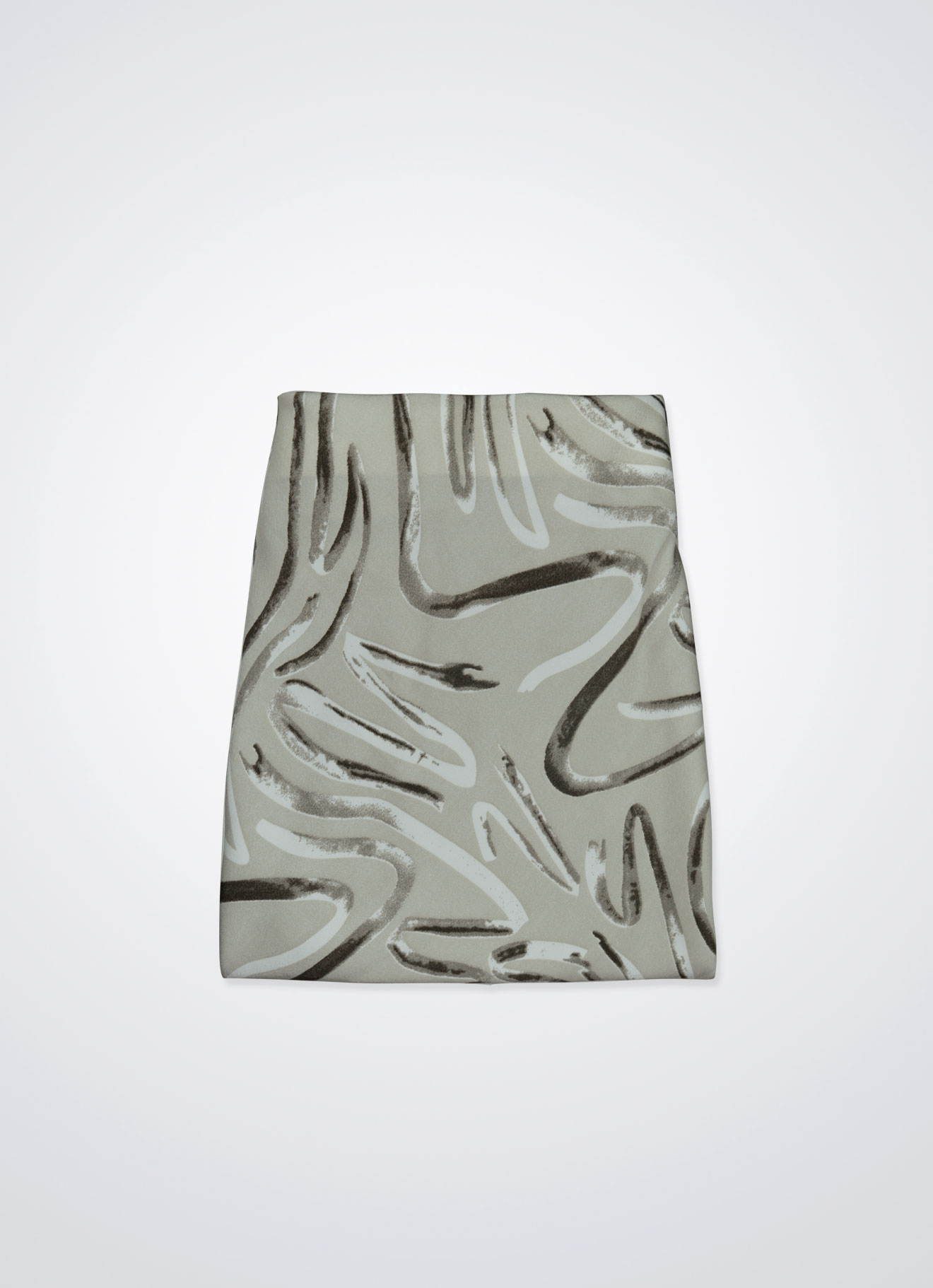 Asparagus-Green by Printed A-Line Skirt