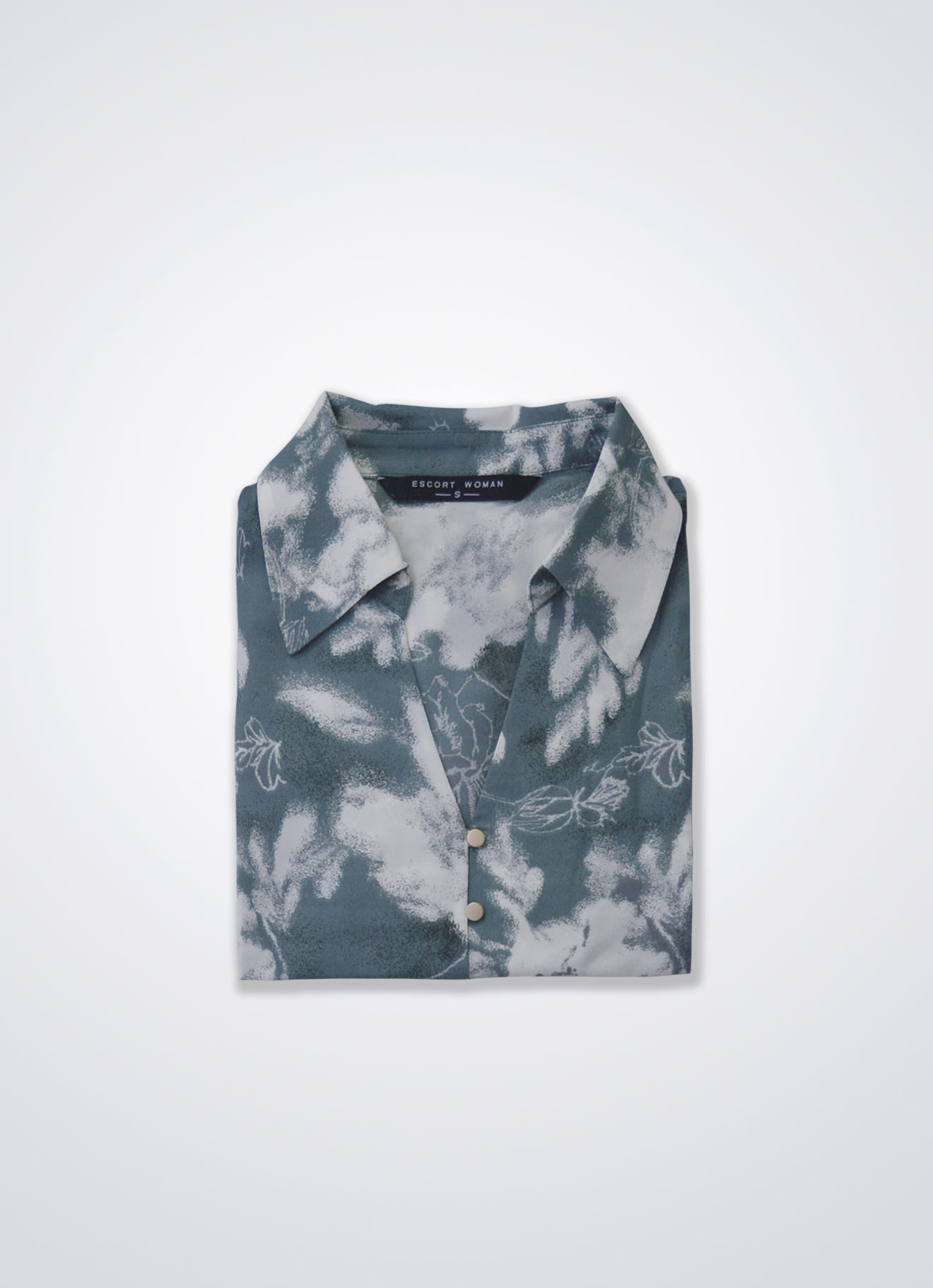 Balsam-Green by Floral Printed Shirt