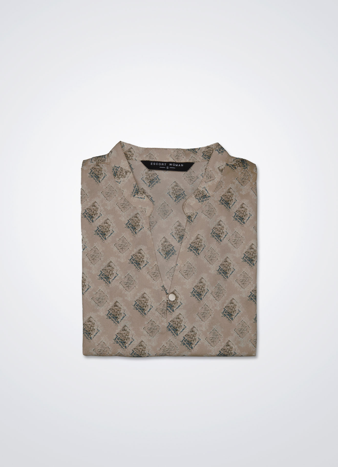 Beige by Sleeve Blouse