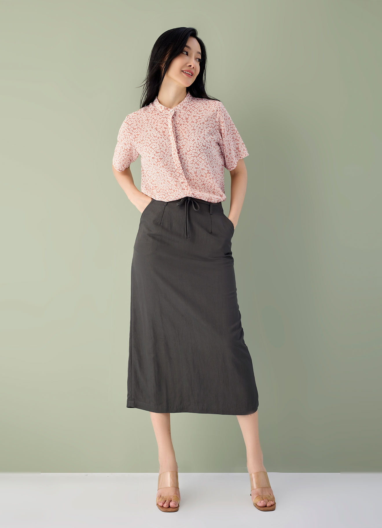 Beluga by Midi Skirt