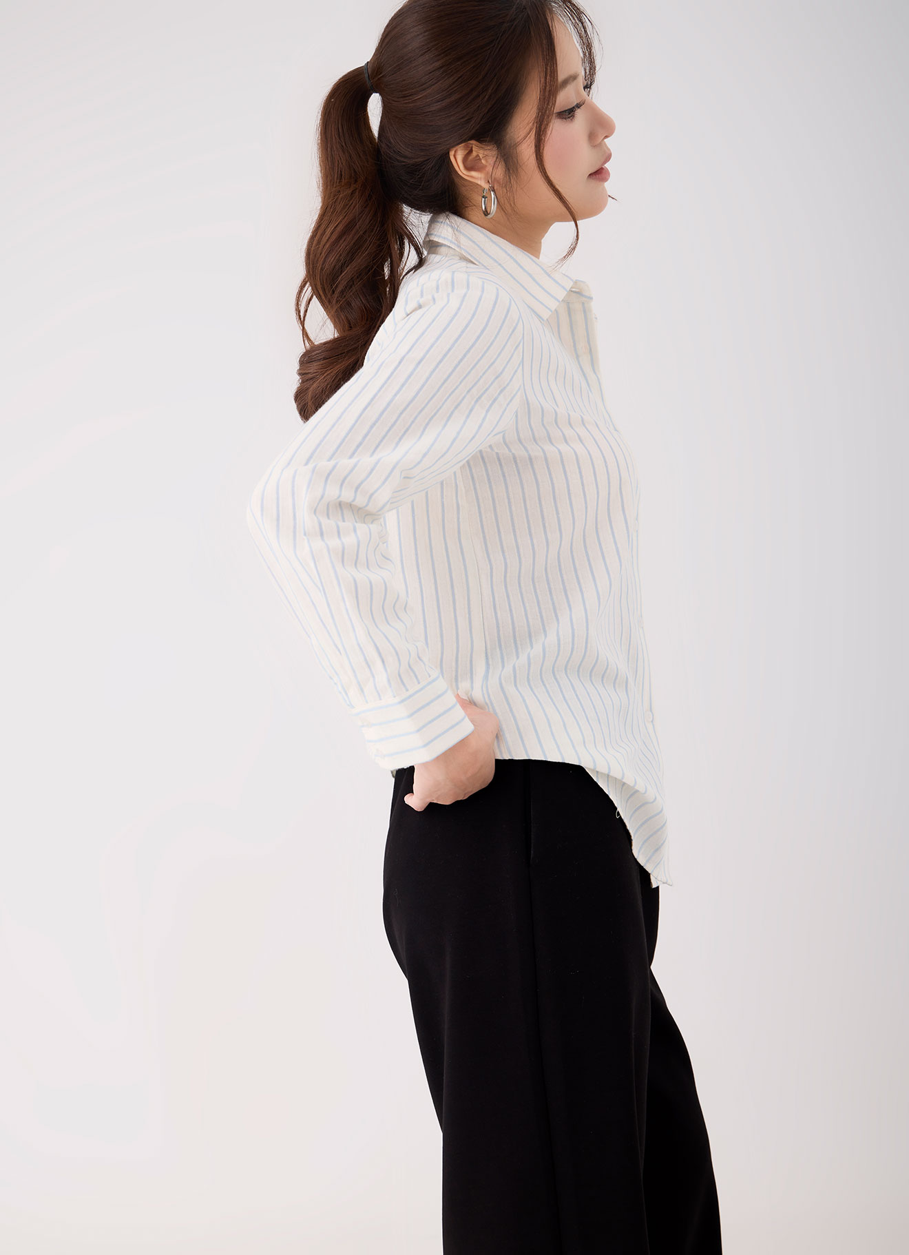 Blue-Bell  by Shirt Collor Top