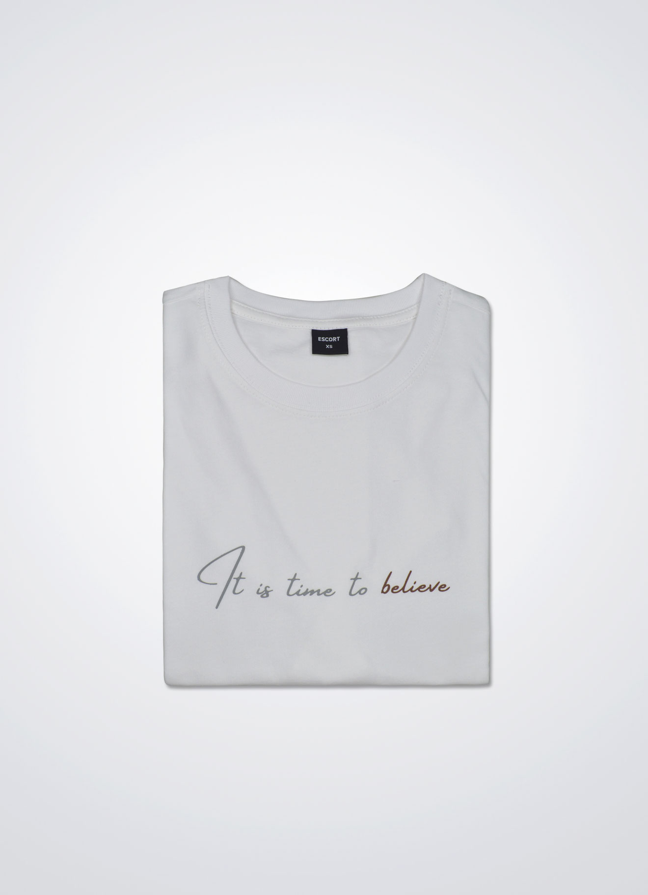 Bright-White by Printed T-Shirt