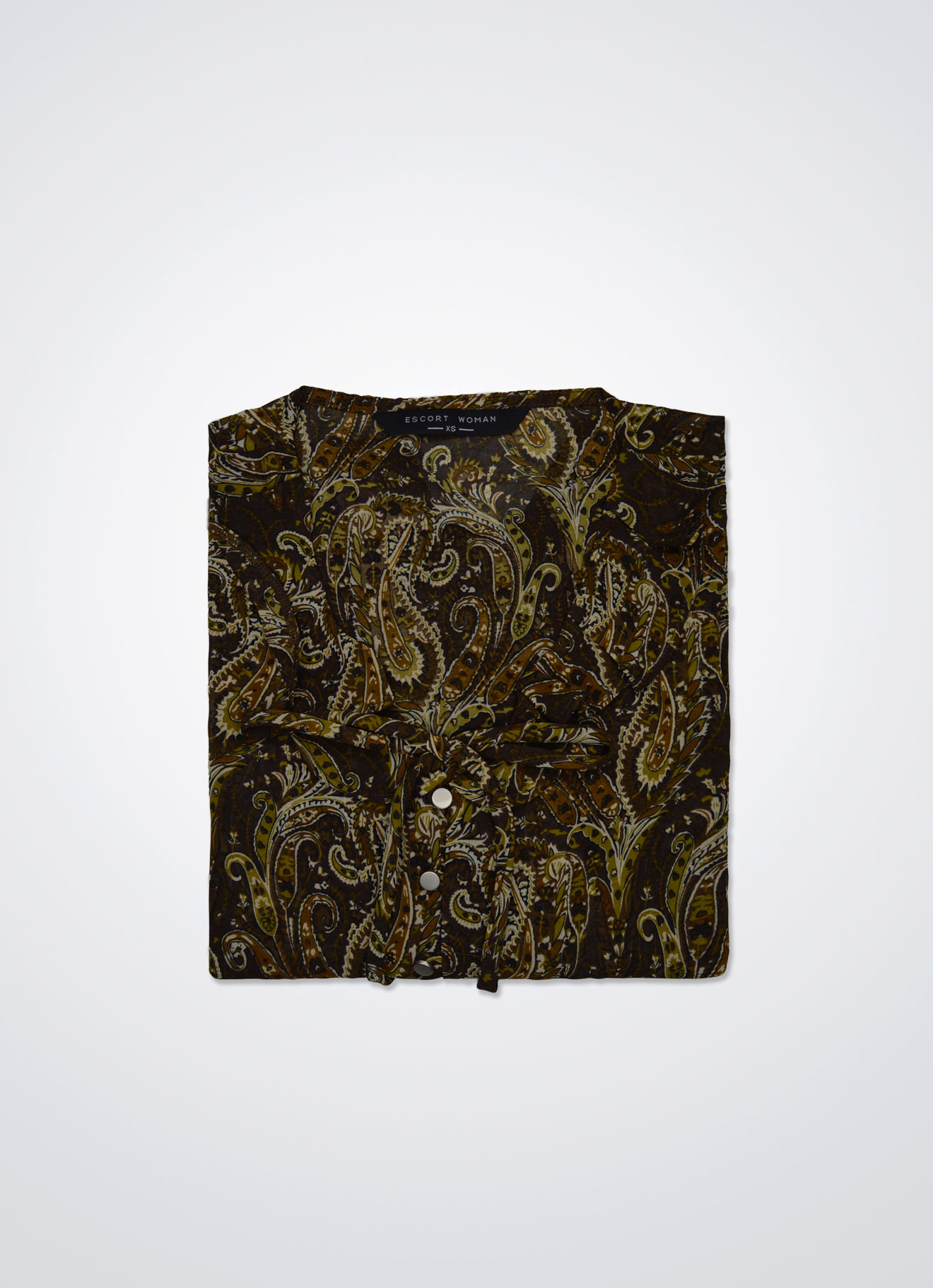 Brunette by Pleated Blouse