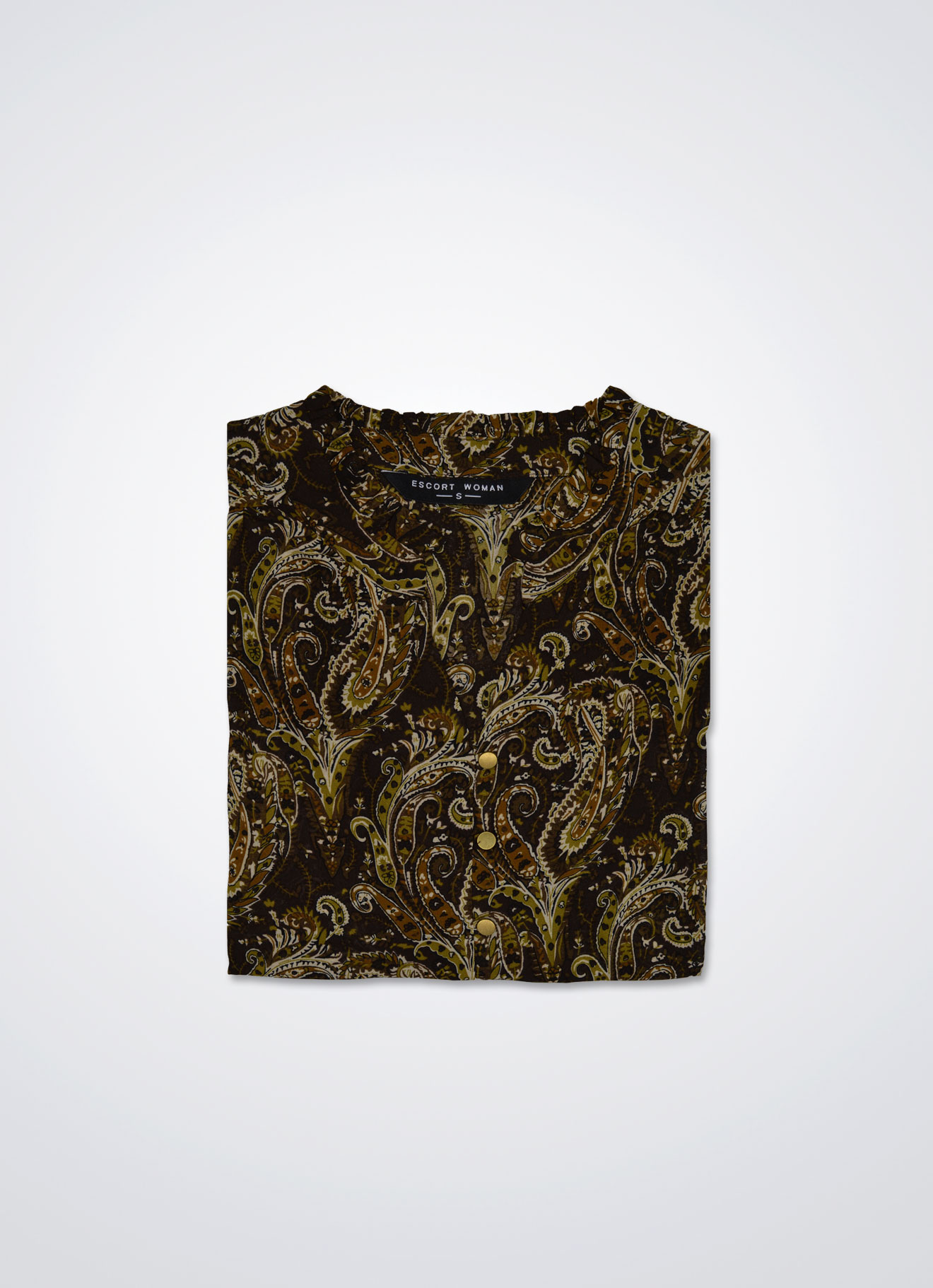 Brunette by Printed Blouse
