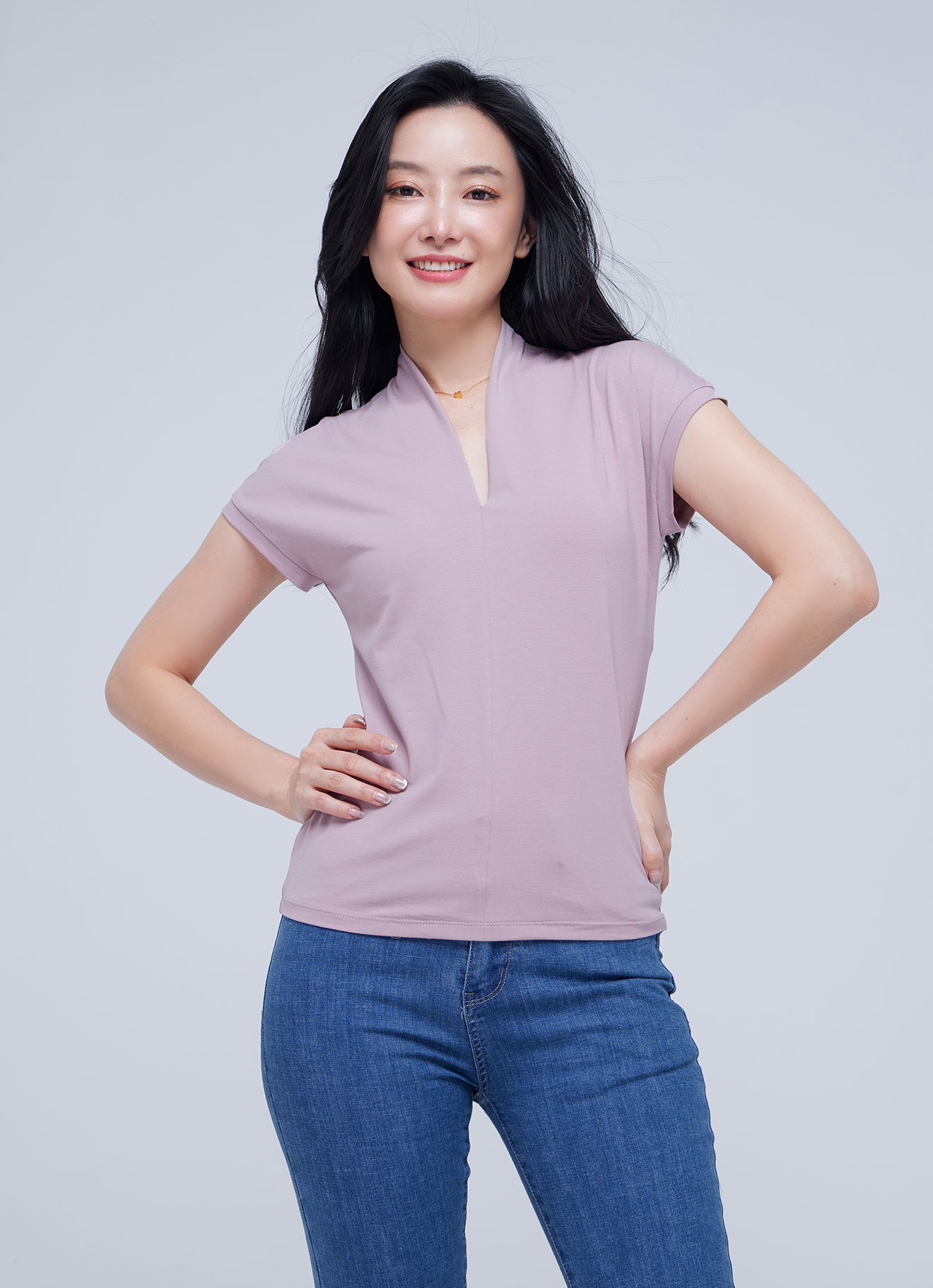 Burnished-Lilac by Sleeve Blouse