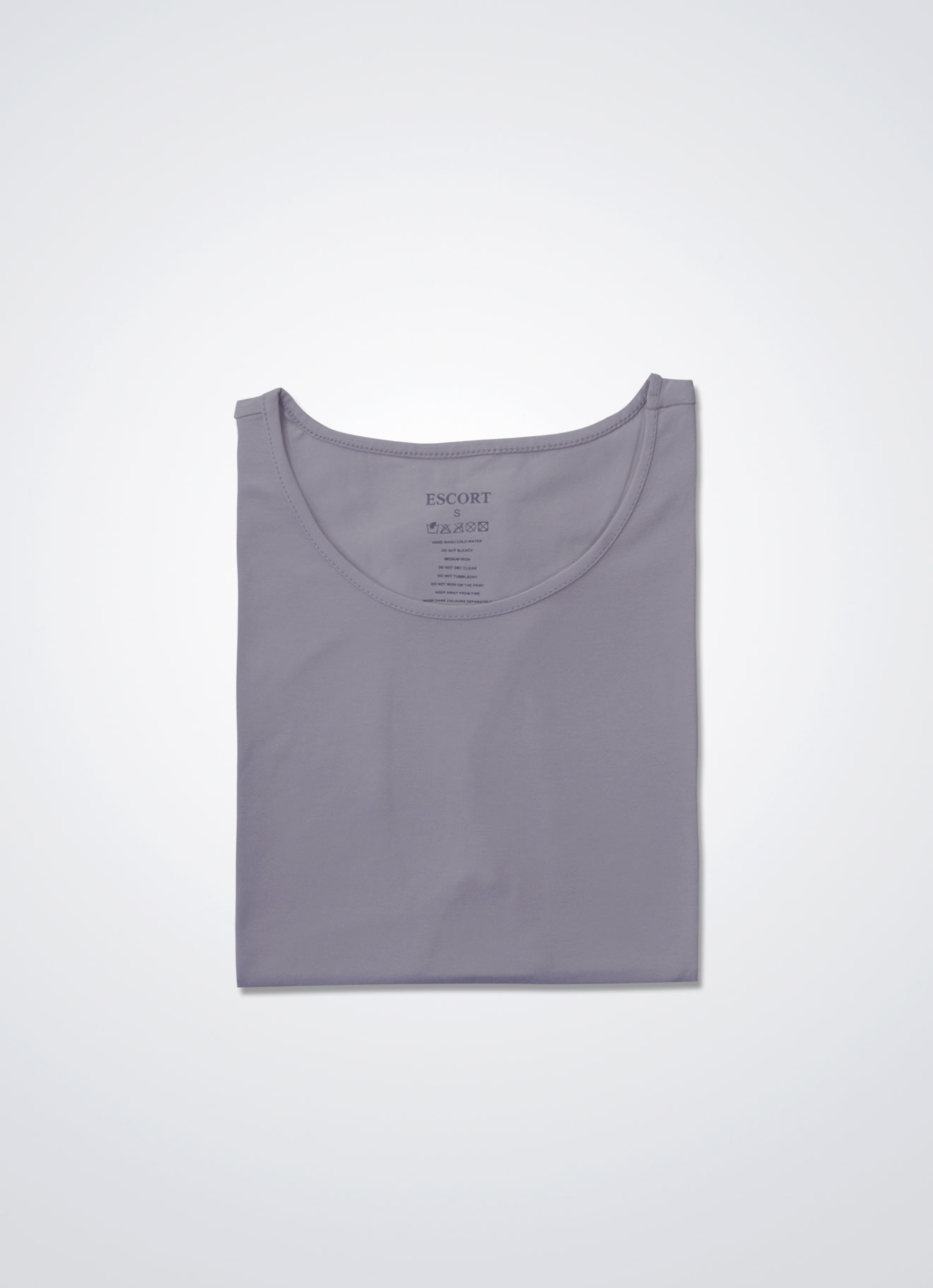 Burnished-Lilac by Round-Neck Blouse