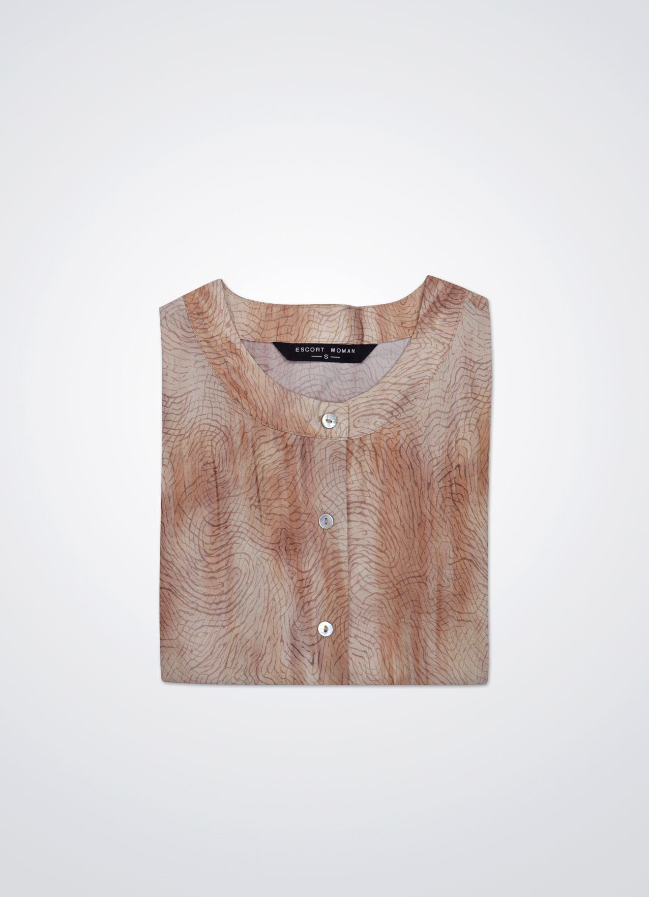 Café-Crème by Sleeve Blouse