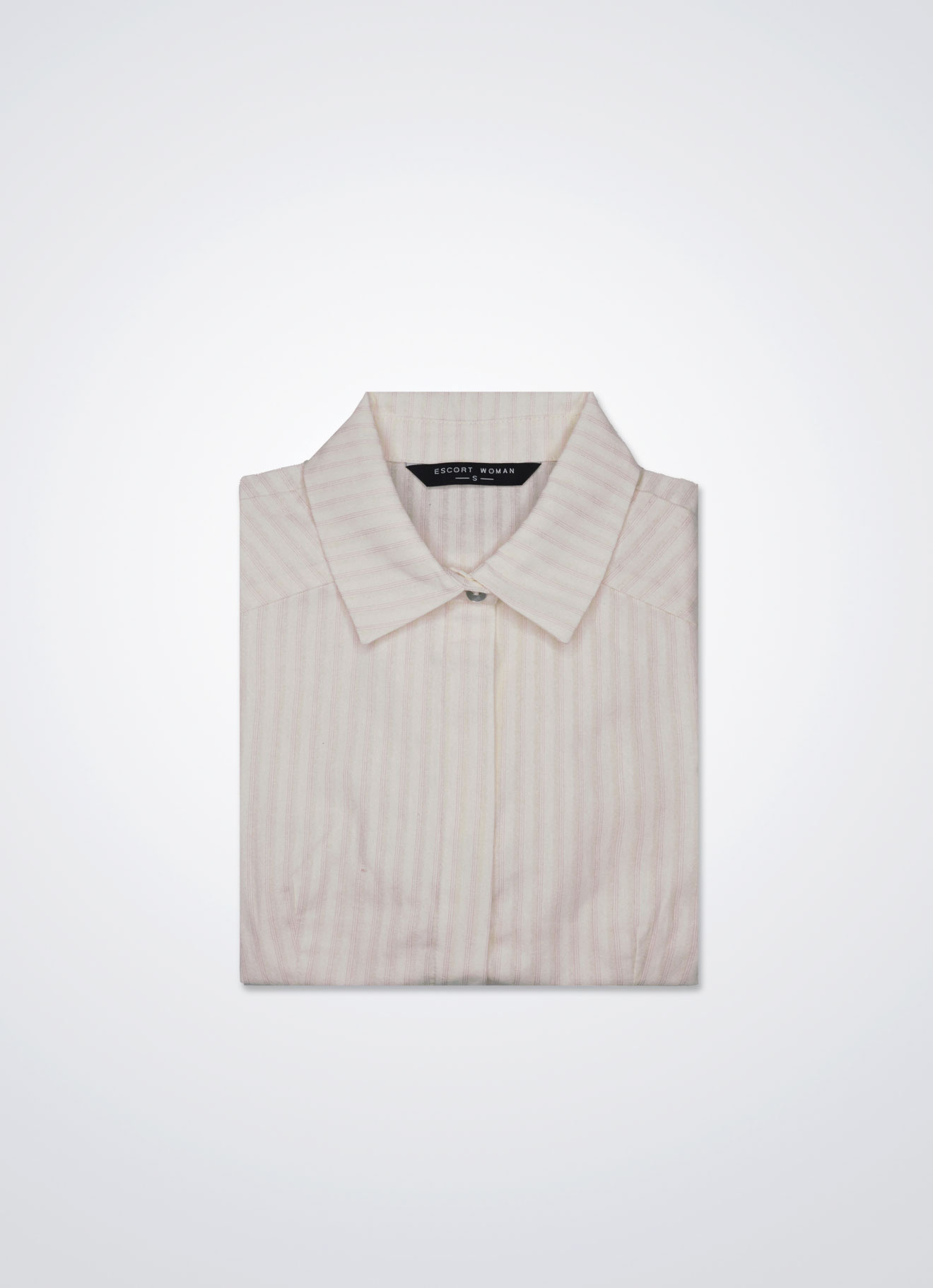 Candy-Pink by Short Sleeve Striped Shirt