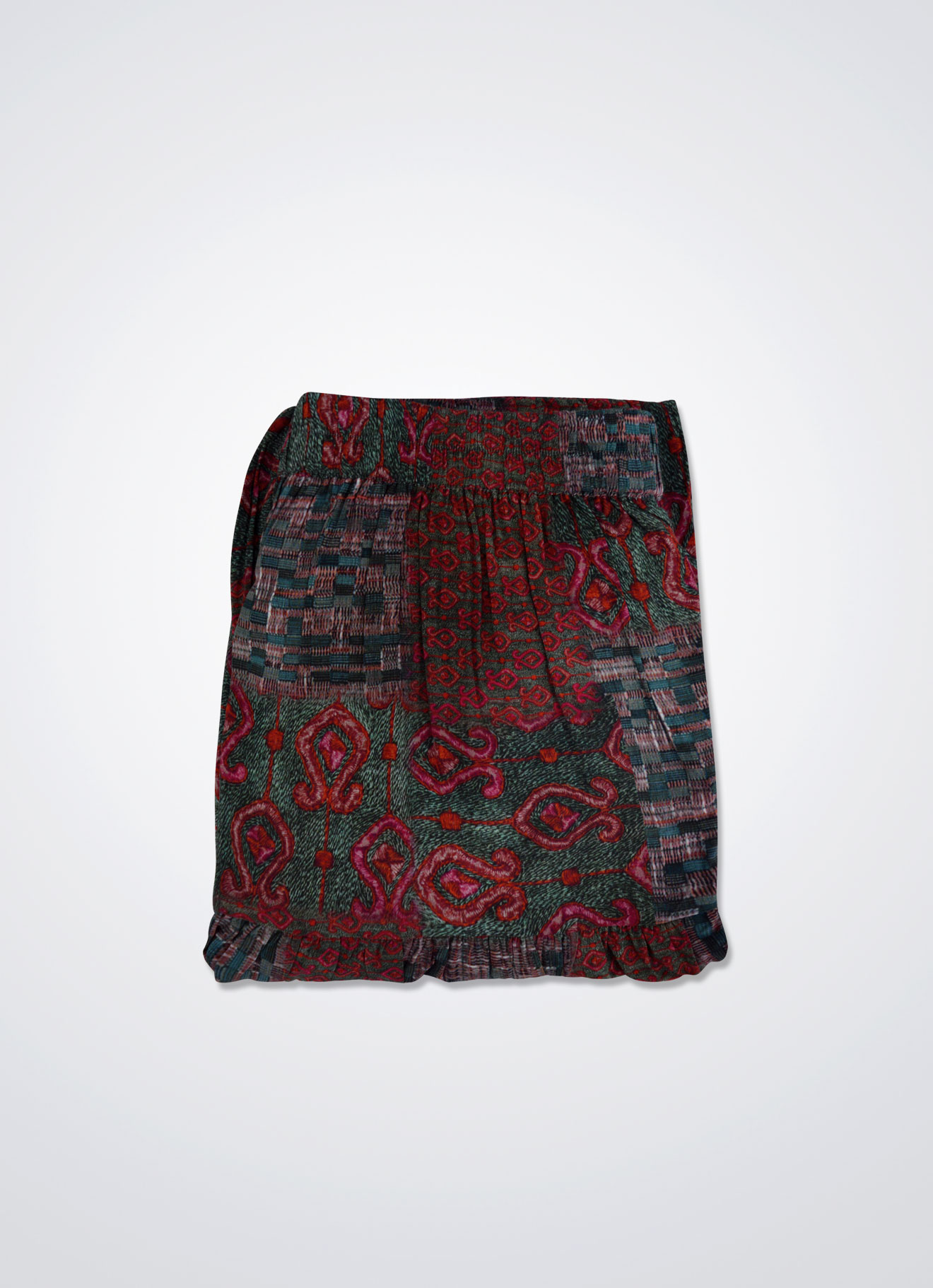 Chrysanthemum by Elastic-Waist Maxi Skirt