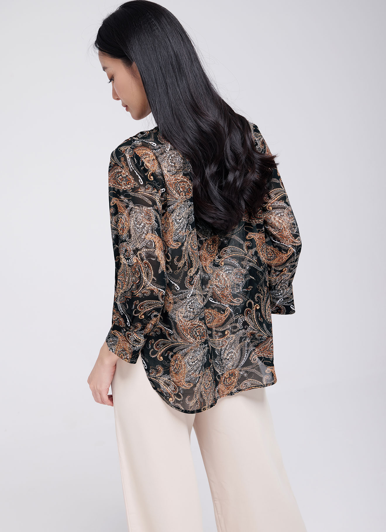 Clay  by Sleeve Blouse